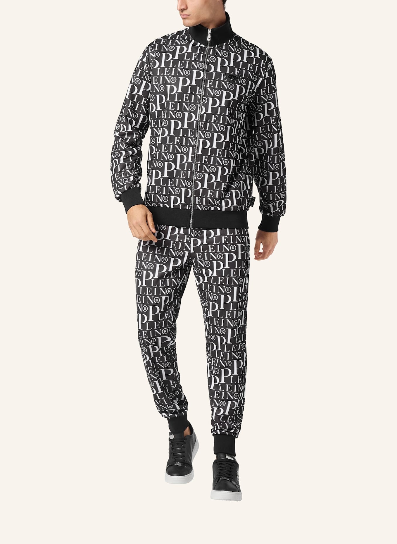 PHILIPP PLEIN Jogging-Jacke PHILIPP PLEIN TM: SCHWARZ
