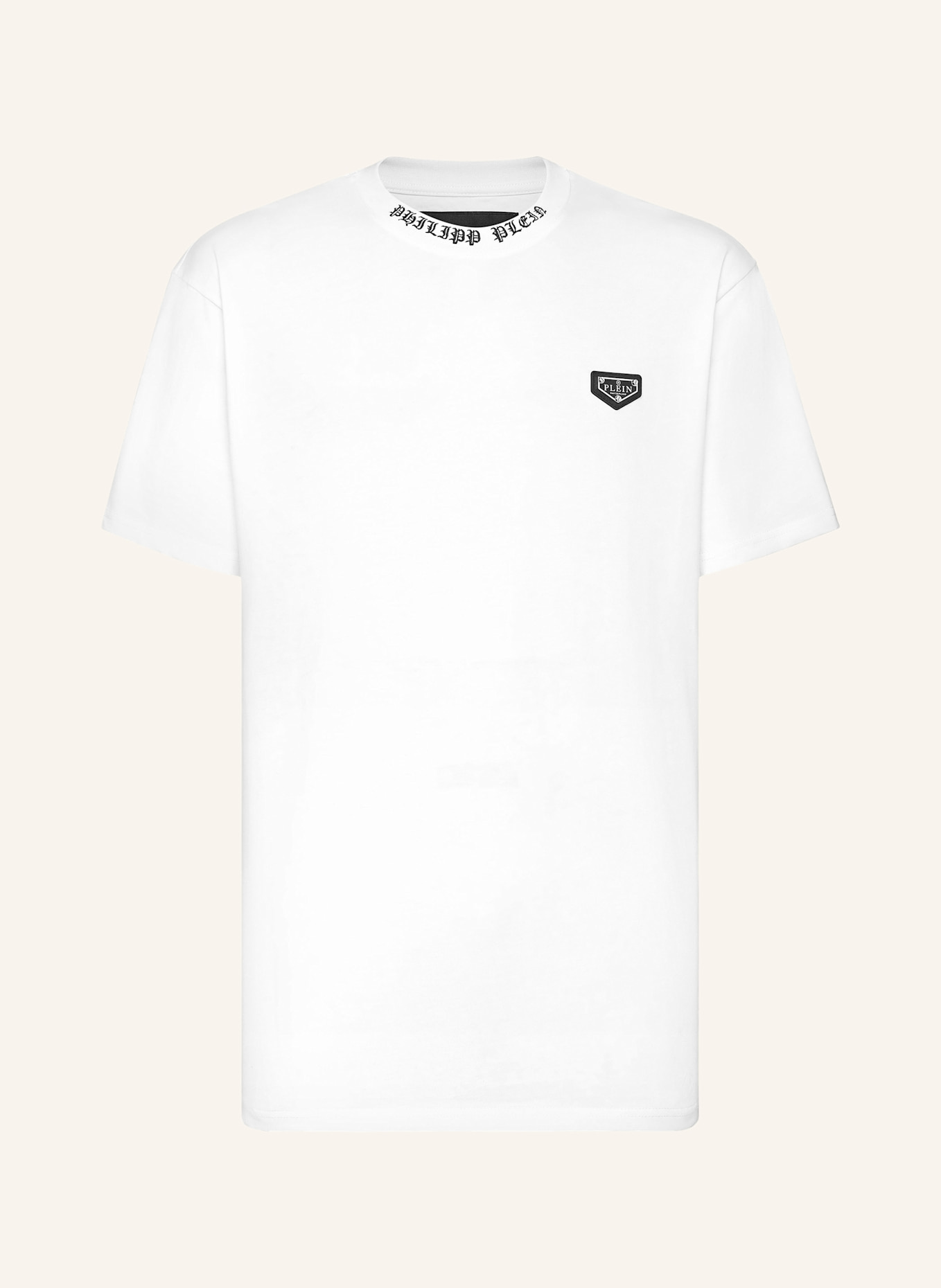 PHILIPP PLEIN T-Shirt Rundhalsausschnitt Ss PHILIPP PLEIN TM: WEISS