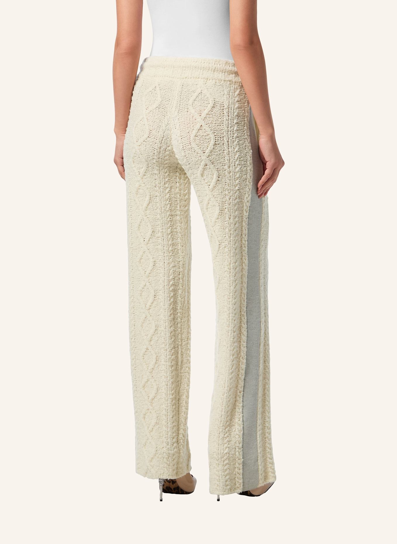 PHILIPP PLEIN Strick-Jogging-Hose SIGNATURE: SCHWARZ