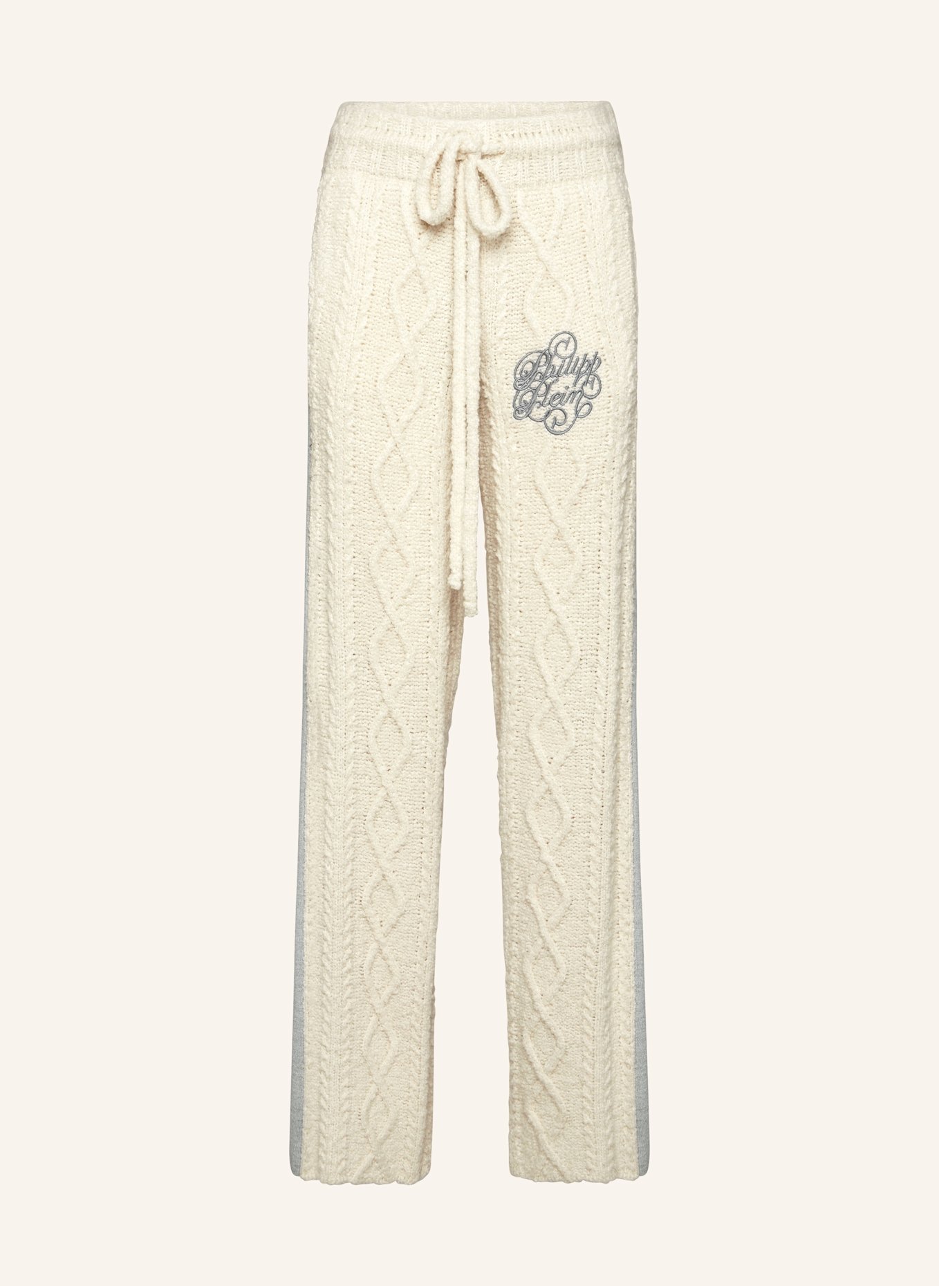 PHILIPP PLEIN Strick-Jogging-Hose SIGNATURE: SCHWARZ