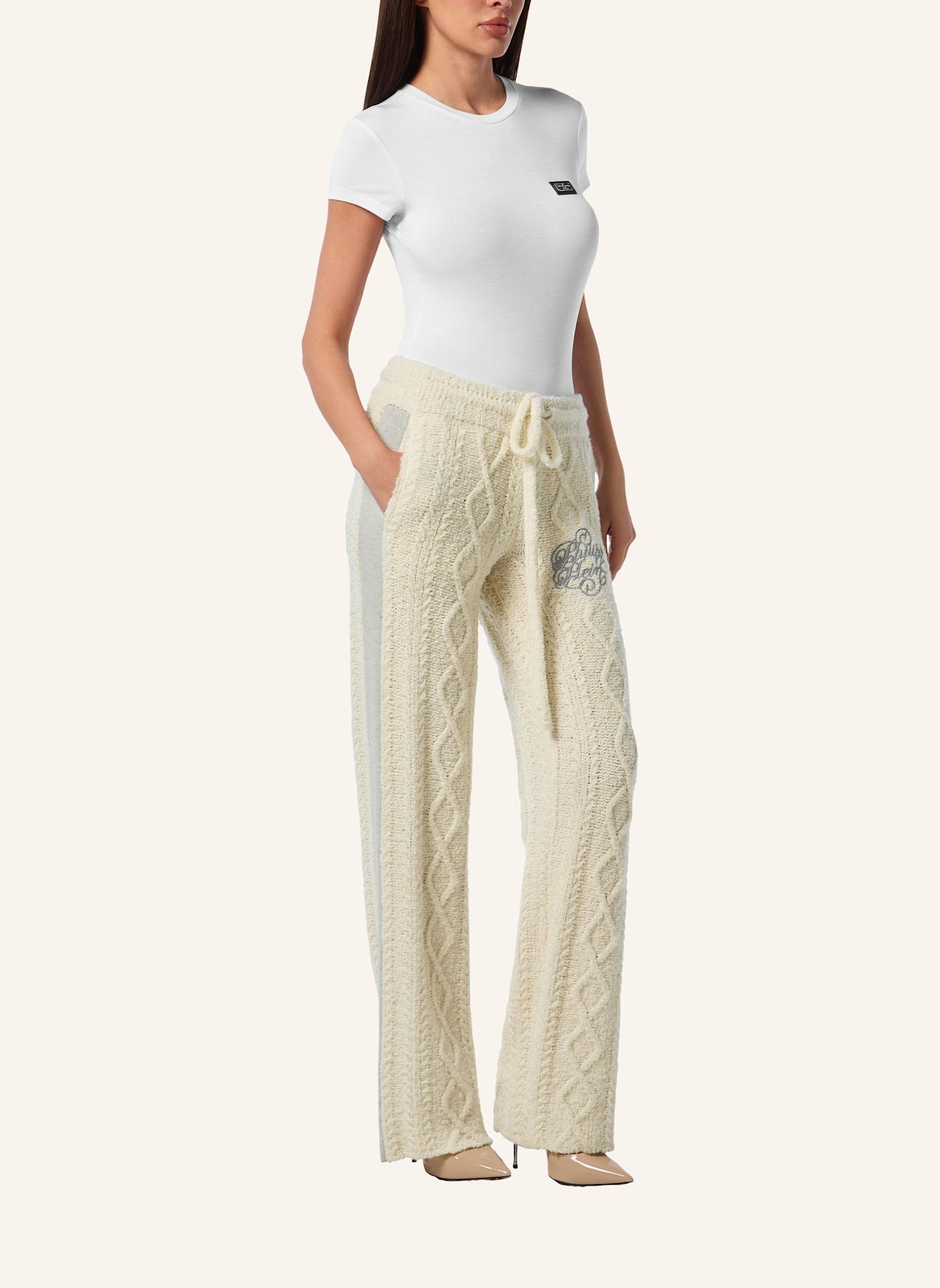 PHILIPP PLEIN Strick-Jogging-Hose SIGNATURE: SCHWARZ