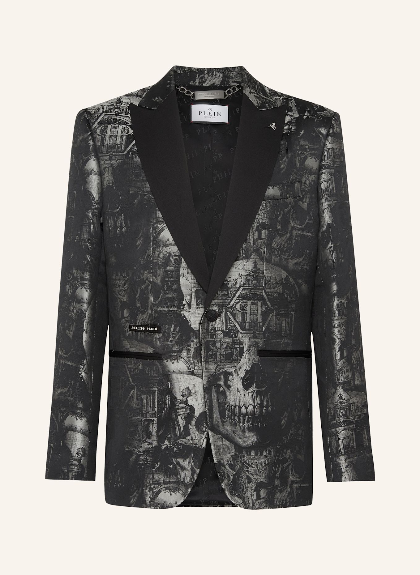 PHILIPP PLEIN Blazer im Lord Fit SKULL: SCHWARZ