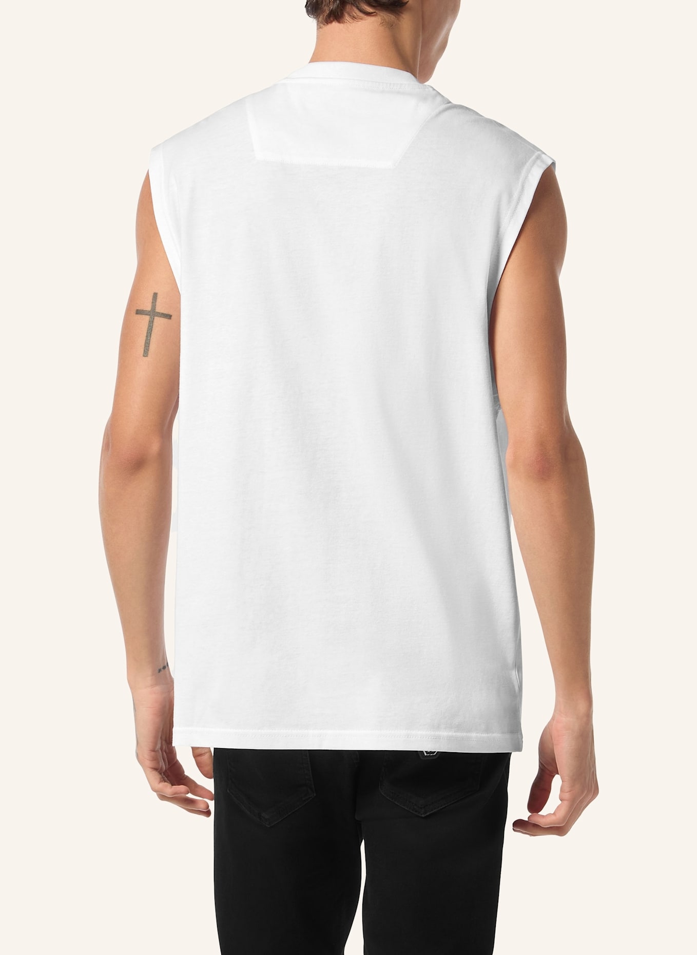 PHILIPP PLEIN T-Shirt Rundhalsausschnitt Ss: WEISS