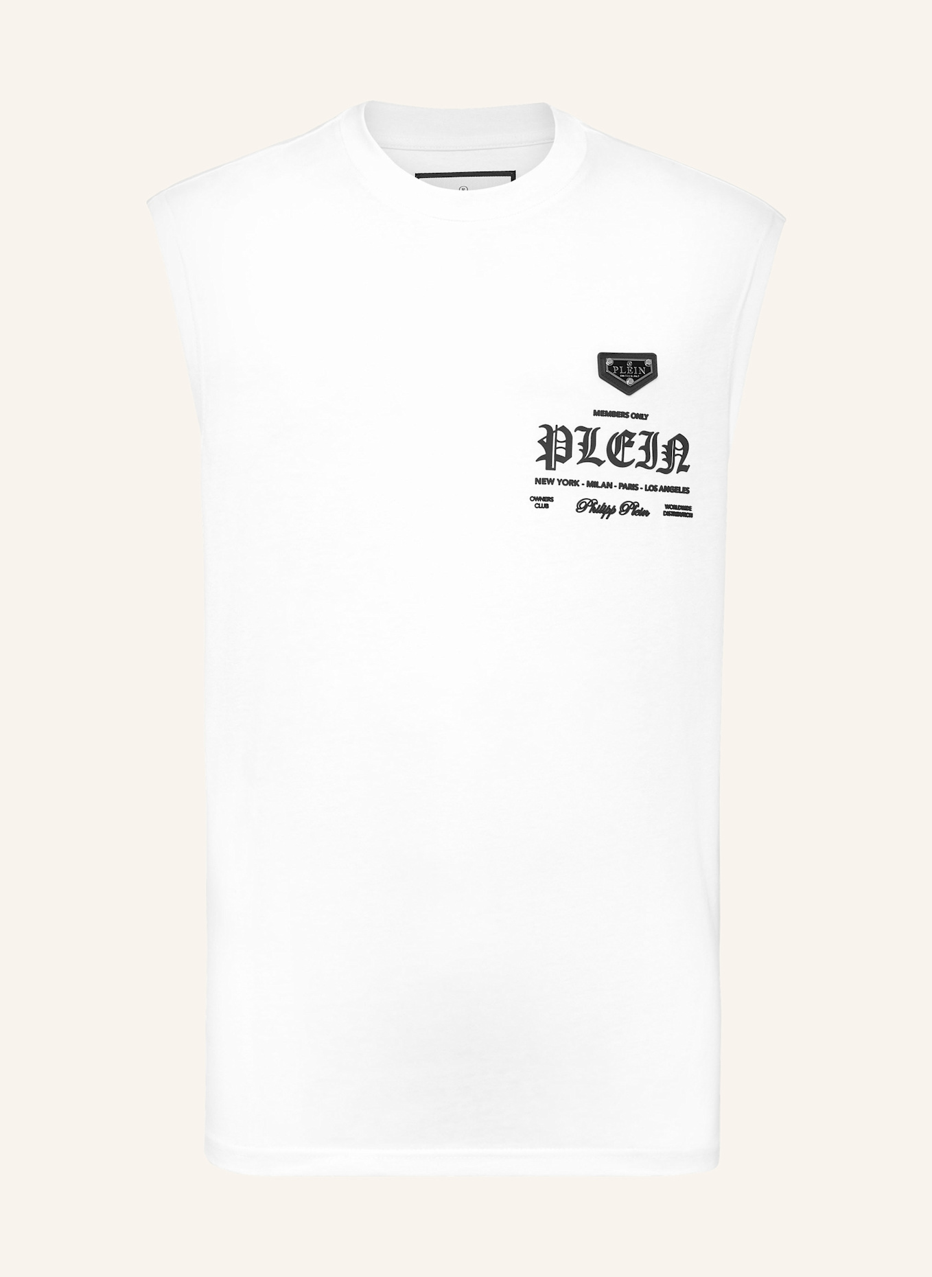 PHILIPP PLEIN T-Shirt Rundhalsausschnitt Ss: WEISS