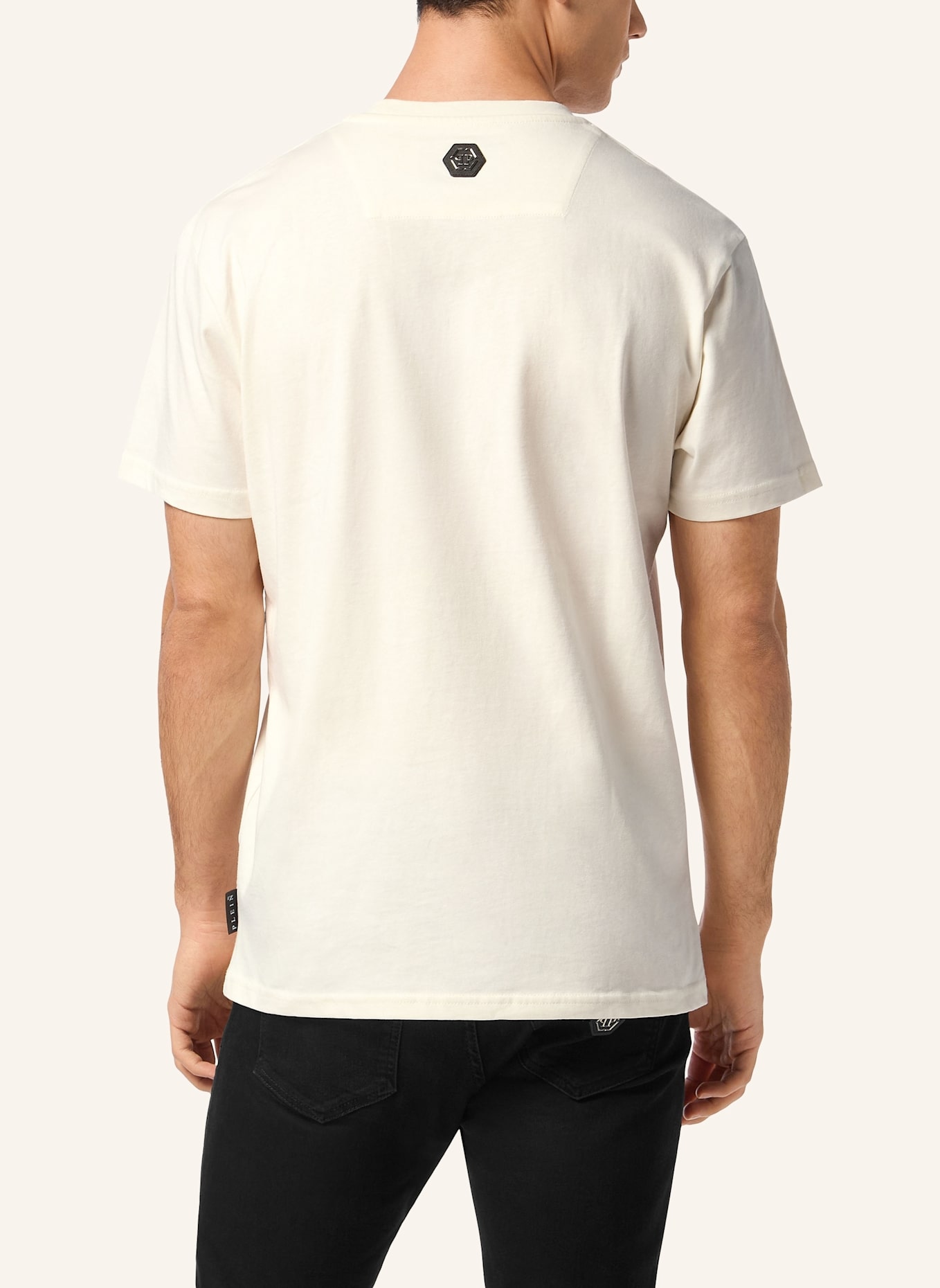 PHILIPP PLEIN T-Shirt Rundhalsausschnitt Ss: SCHWARZ