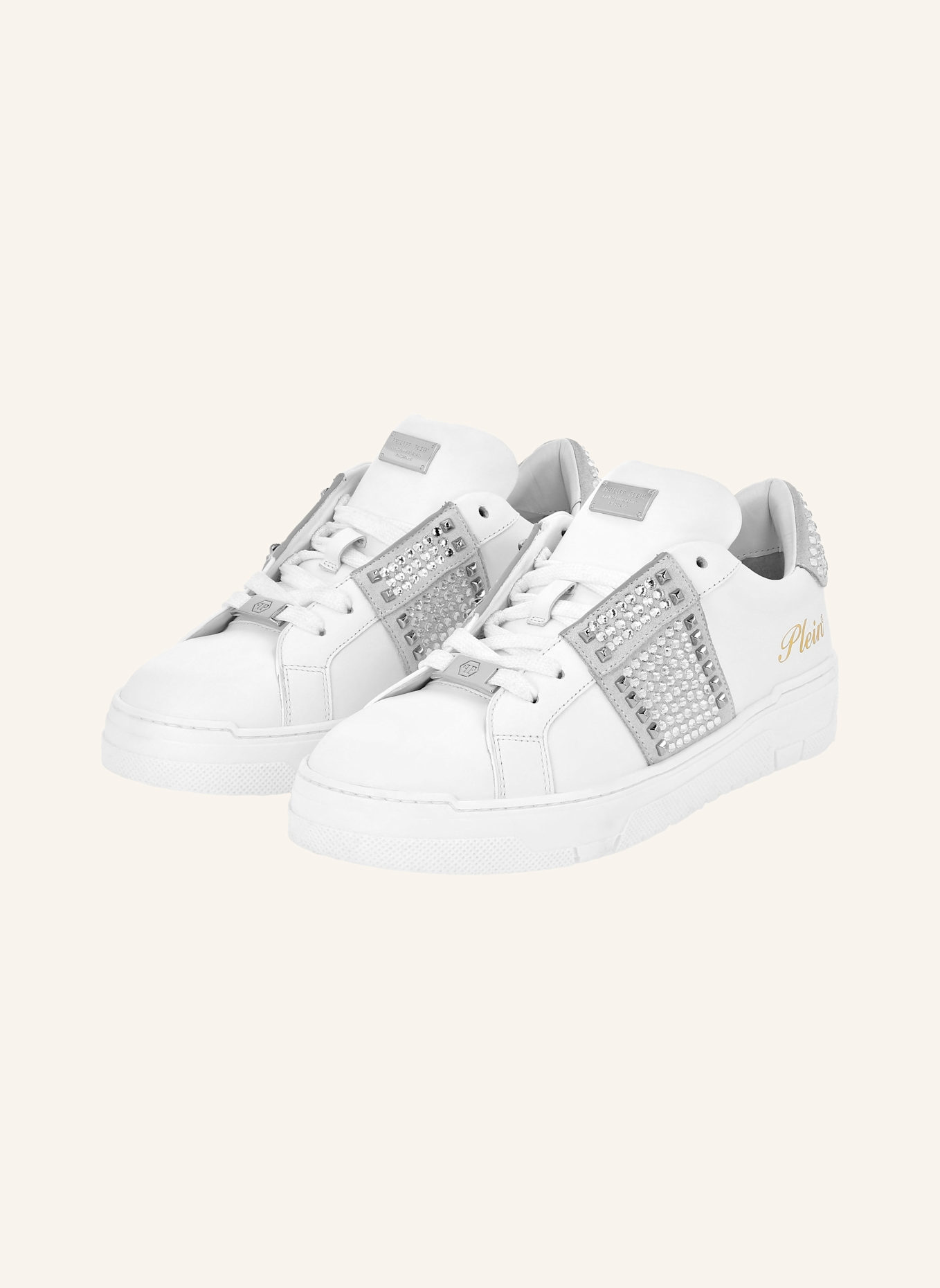PHILIPP PLEIN Lo-Top Turnschuhe: WEISS