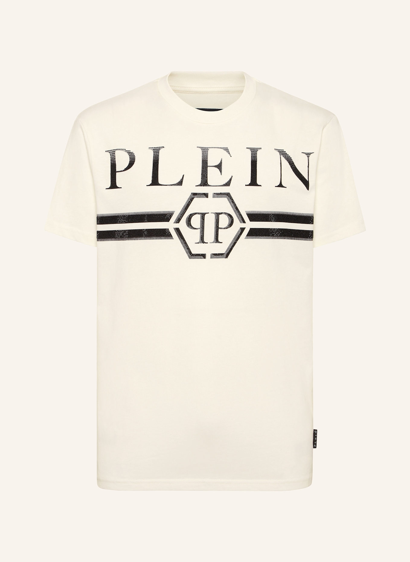 PHILIPP PLEIN T-Shirt Rundhalsausschnitt Ss: SCHWARZ