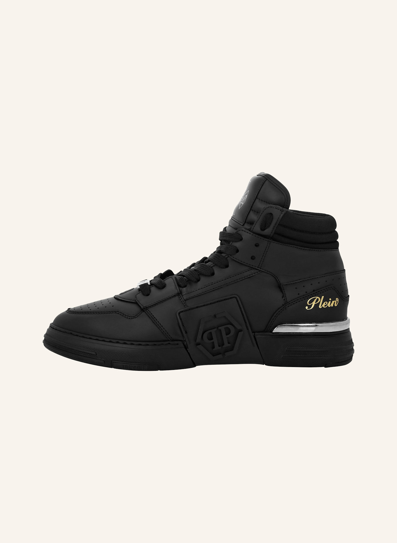 PHILIPP PLEIN Mid-Top Turnschuhe PHANTOM KICKS: SCHWARZ