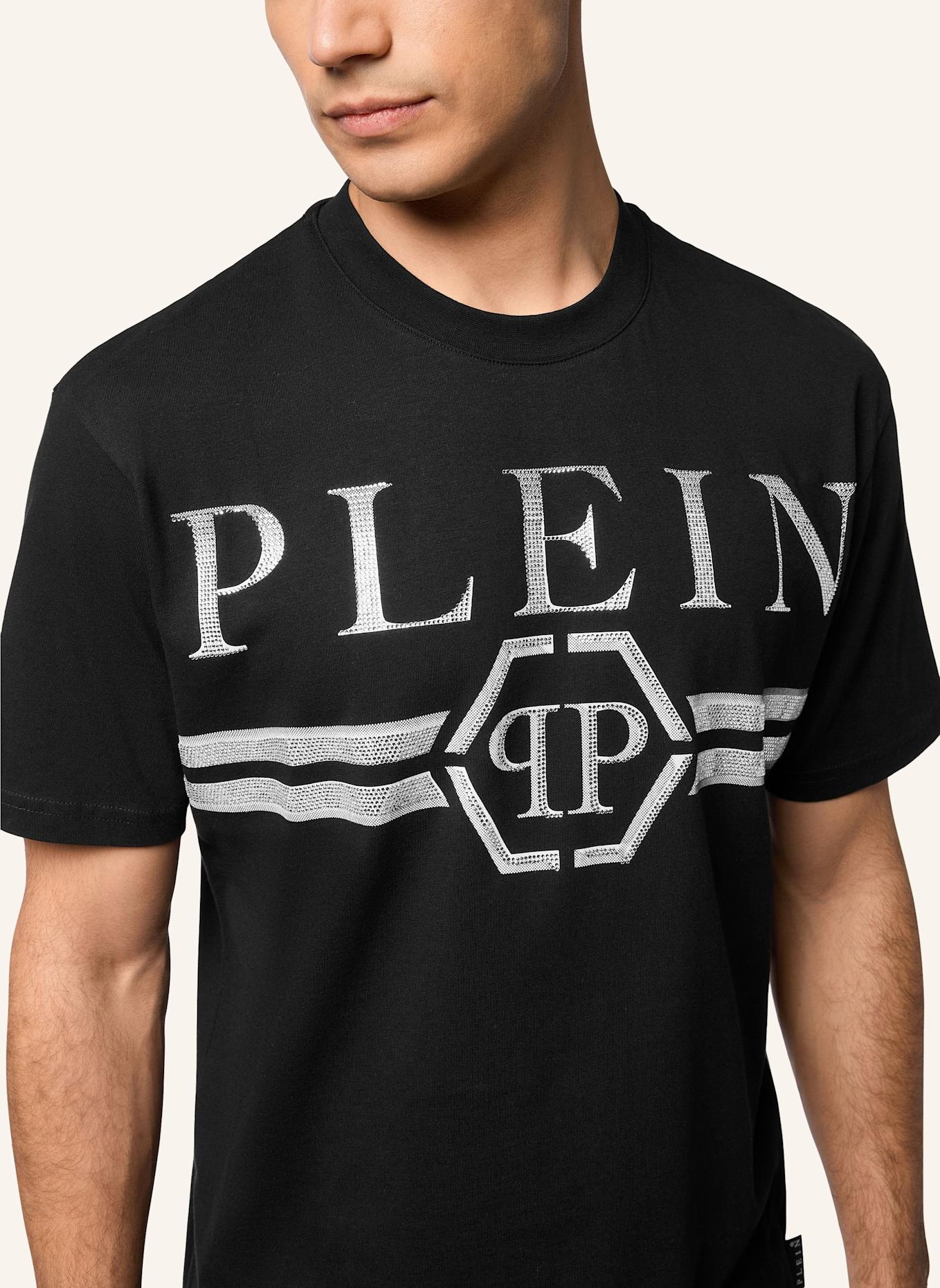PHILIPP PLEIN T-Shirt Rundhalsausschnitt Ss: SCHWARZ