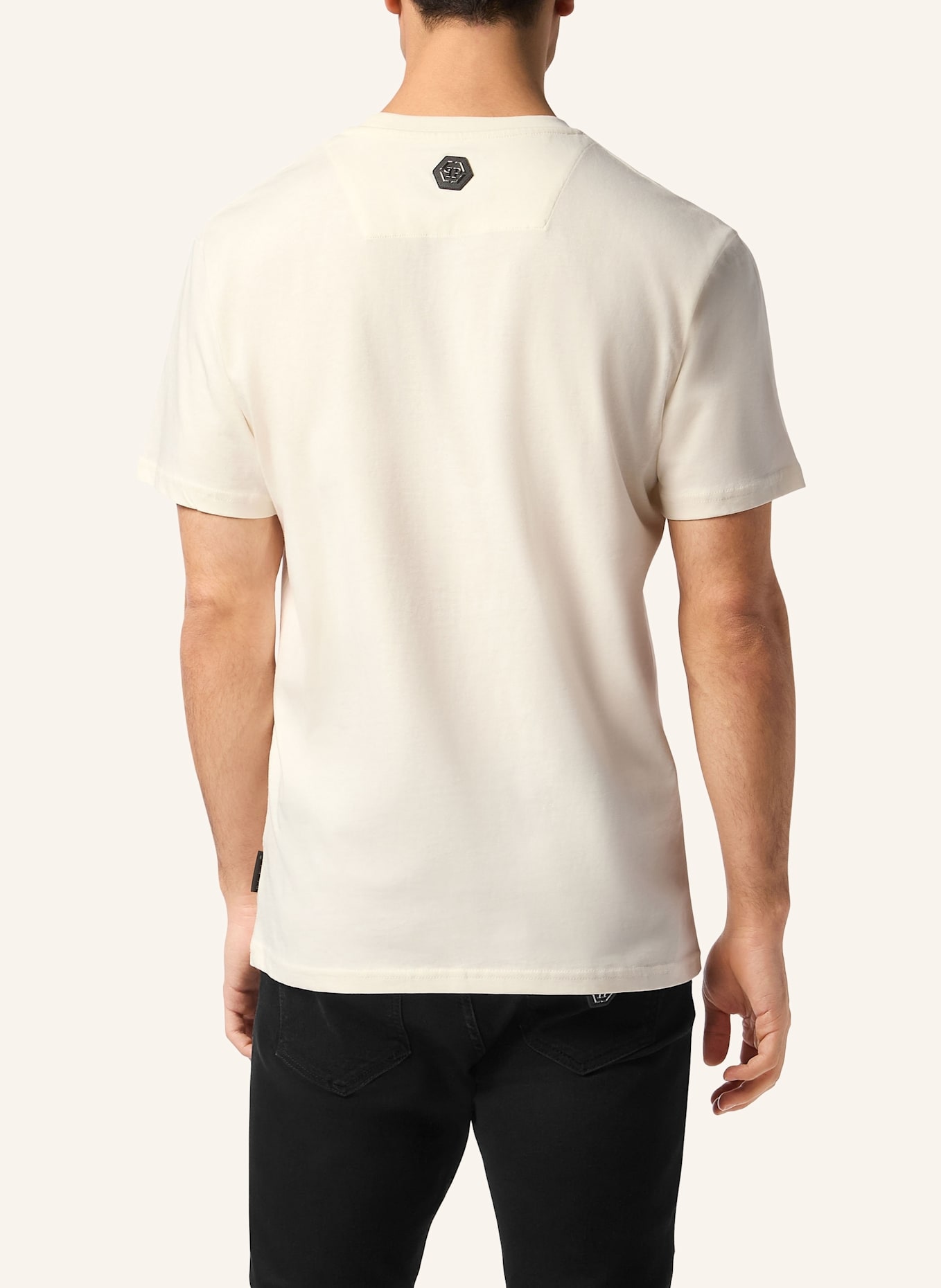 PHILIPP PLEIN T-Shirt Rundhalsausschnitt Ss: SCHWARZ