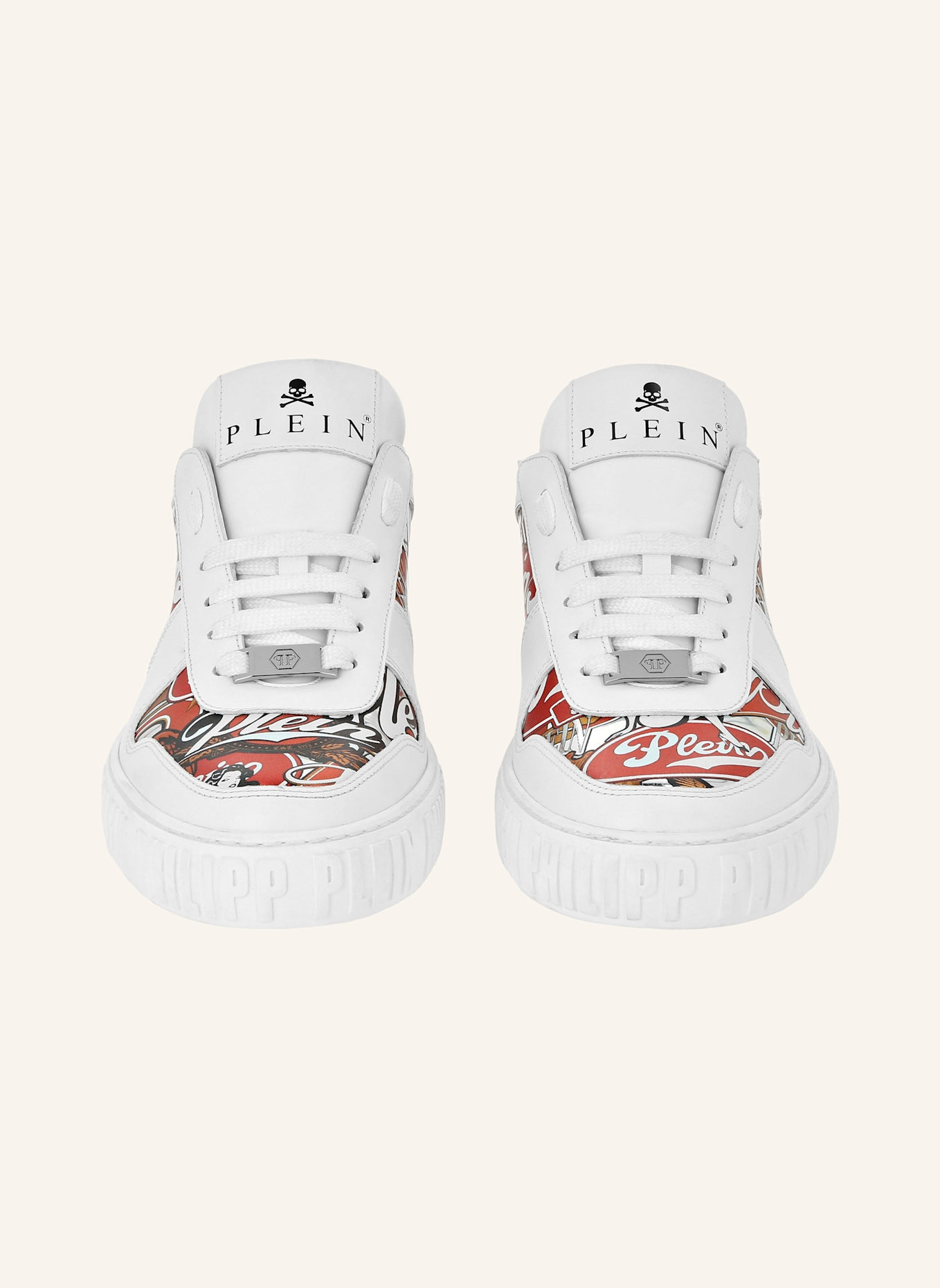 PHILIPP PLEIN Lo-Top Turnschuhe EAGLE: WEISS