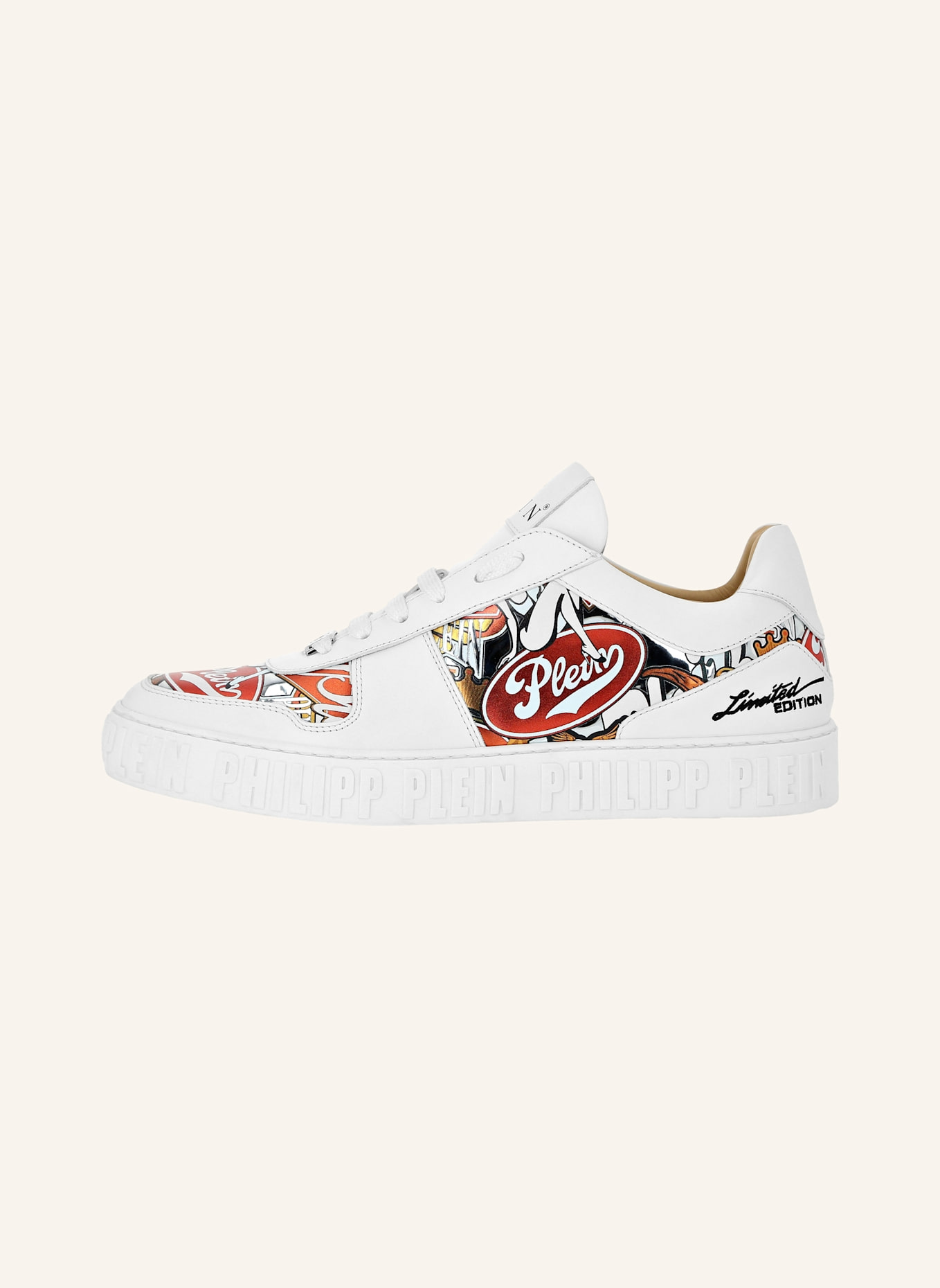 PHILIPP PLEIN Lo-Top Turnschuhe EAGLE: WEISS