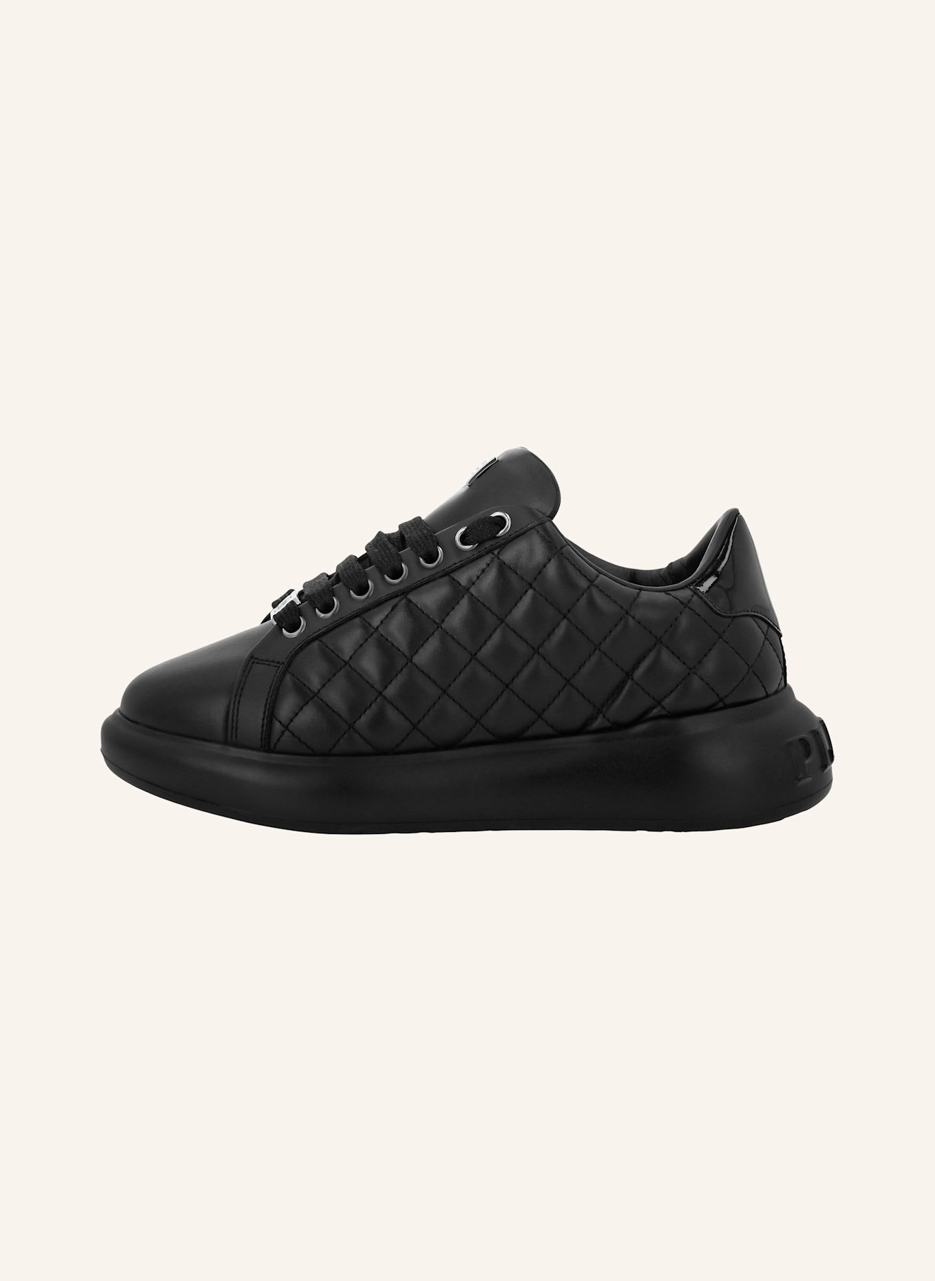PHILIPP PLEIN Lo-Top Turnschuhe Matelasse: SCHWARZ