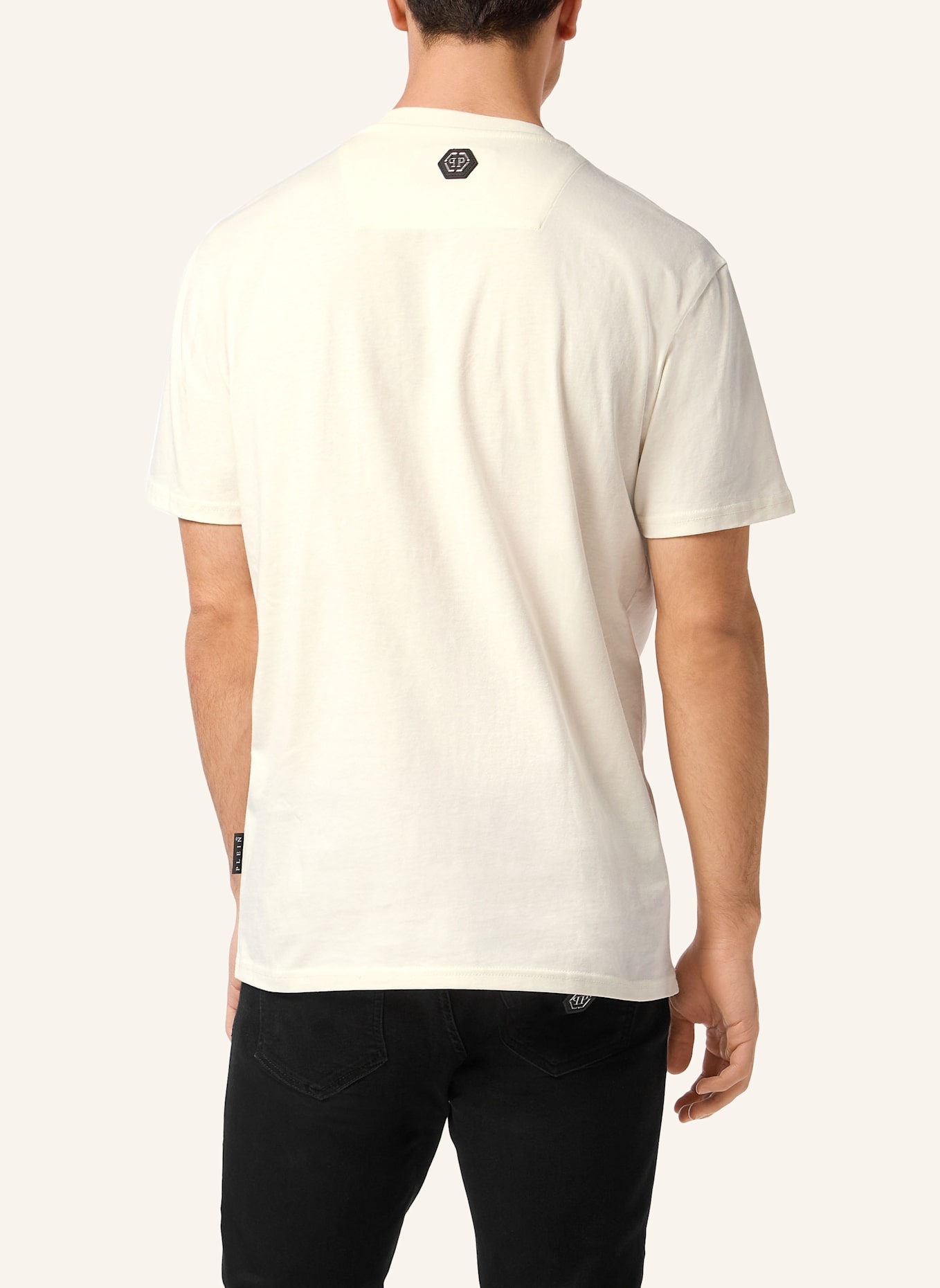 PHILIPP PLEIN T-Shirt Rundhalsausschnitt Ss: SCHWARZ
