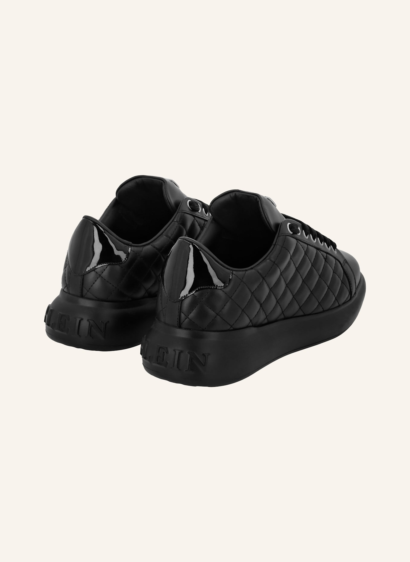 PHILIPP PLEIN Lo-Top Turnschuhe Matelasse: SCHWARZ