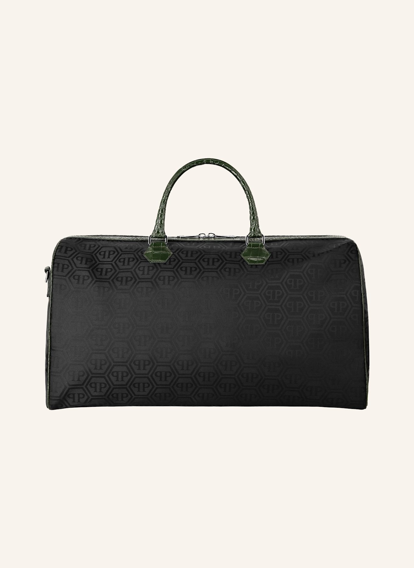 PHILIPP PLEIN Henkel Tasche MONOGRAM: SCHWARZ