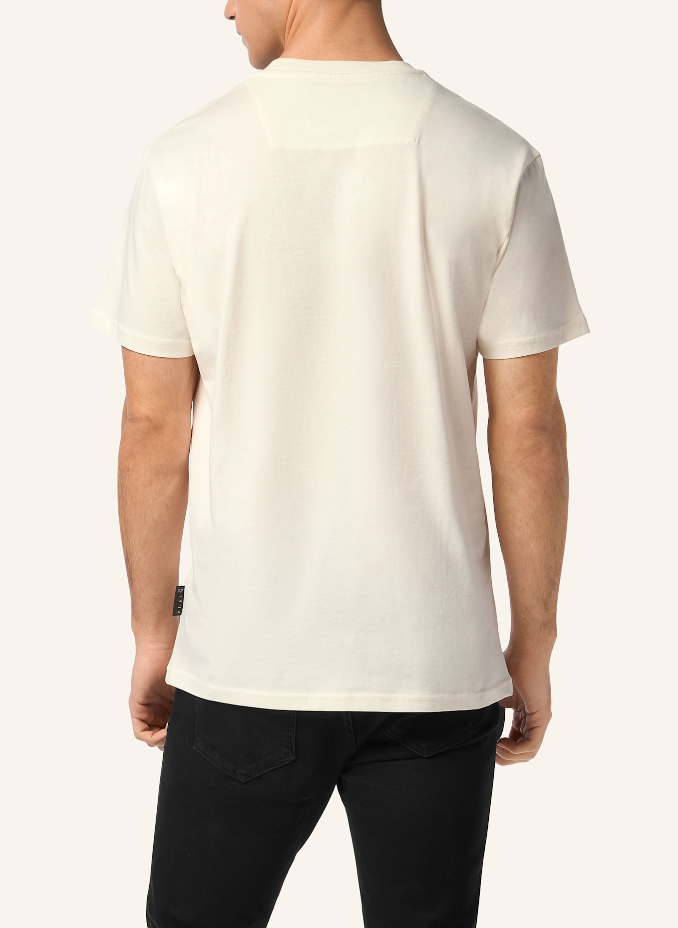 PHILIPP PLEIN T-Shirt Rundhalsausschnitt Ss STARS: SCHWARZ