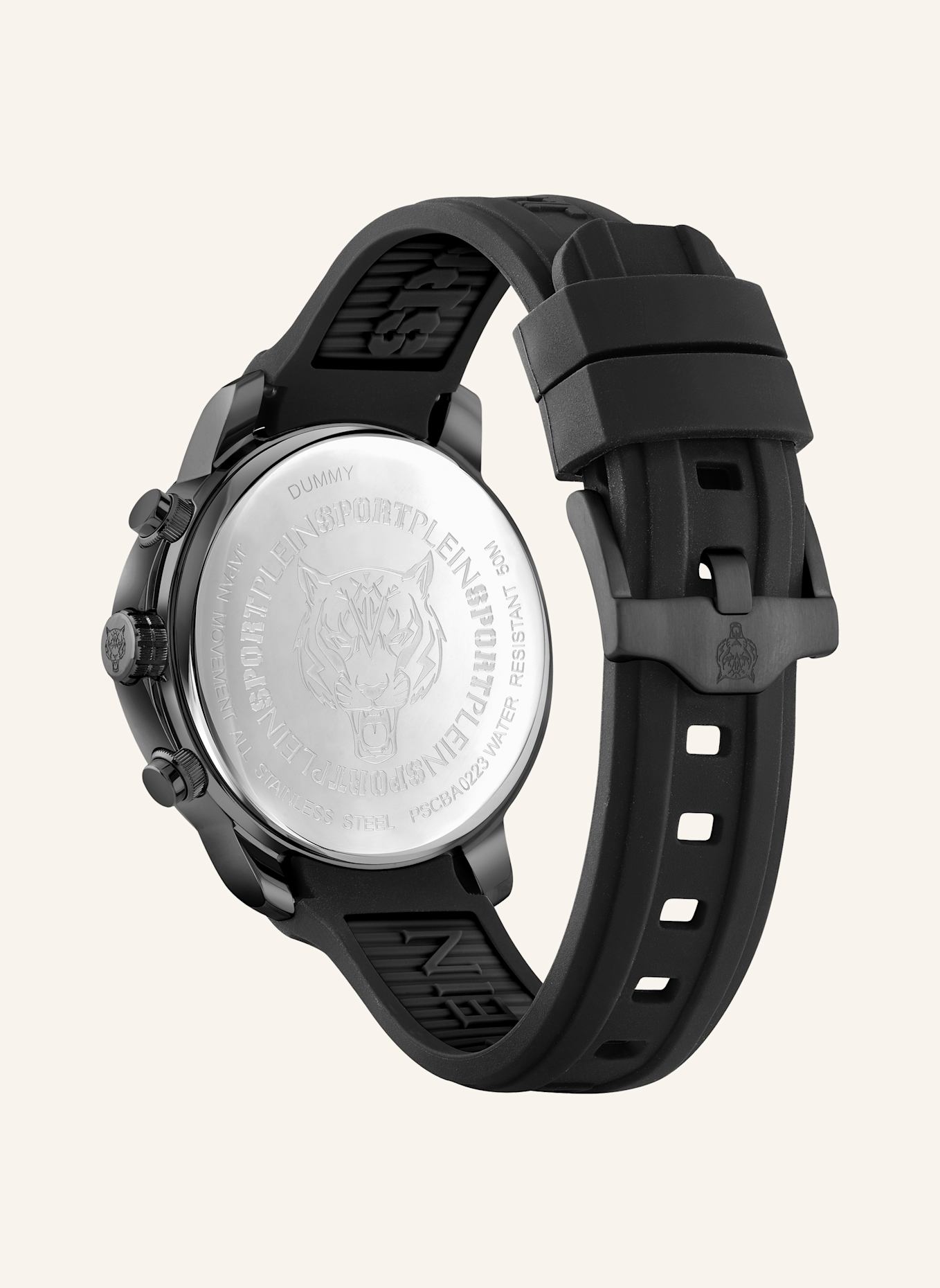 PLEIN SPORT Armbanduhr GAIN: SCHWARZ