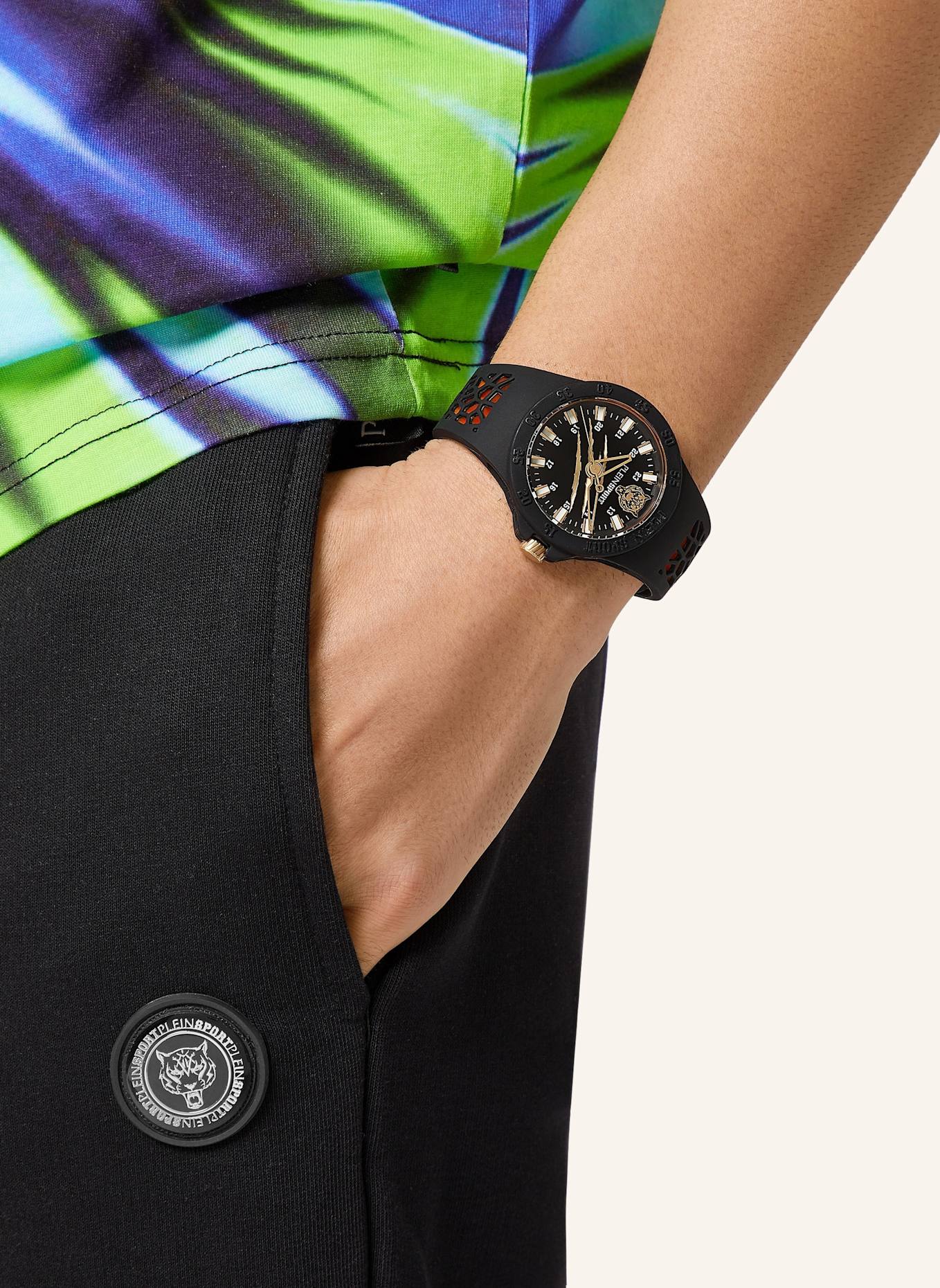 PLEIN SPORT Armbanduhr THUNDERSTORM: SCHWARZ