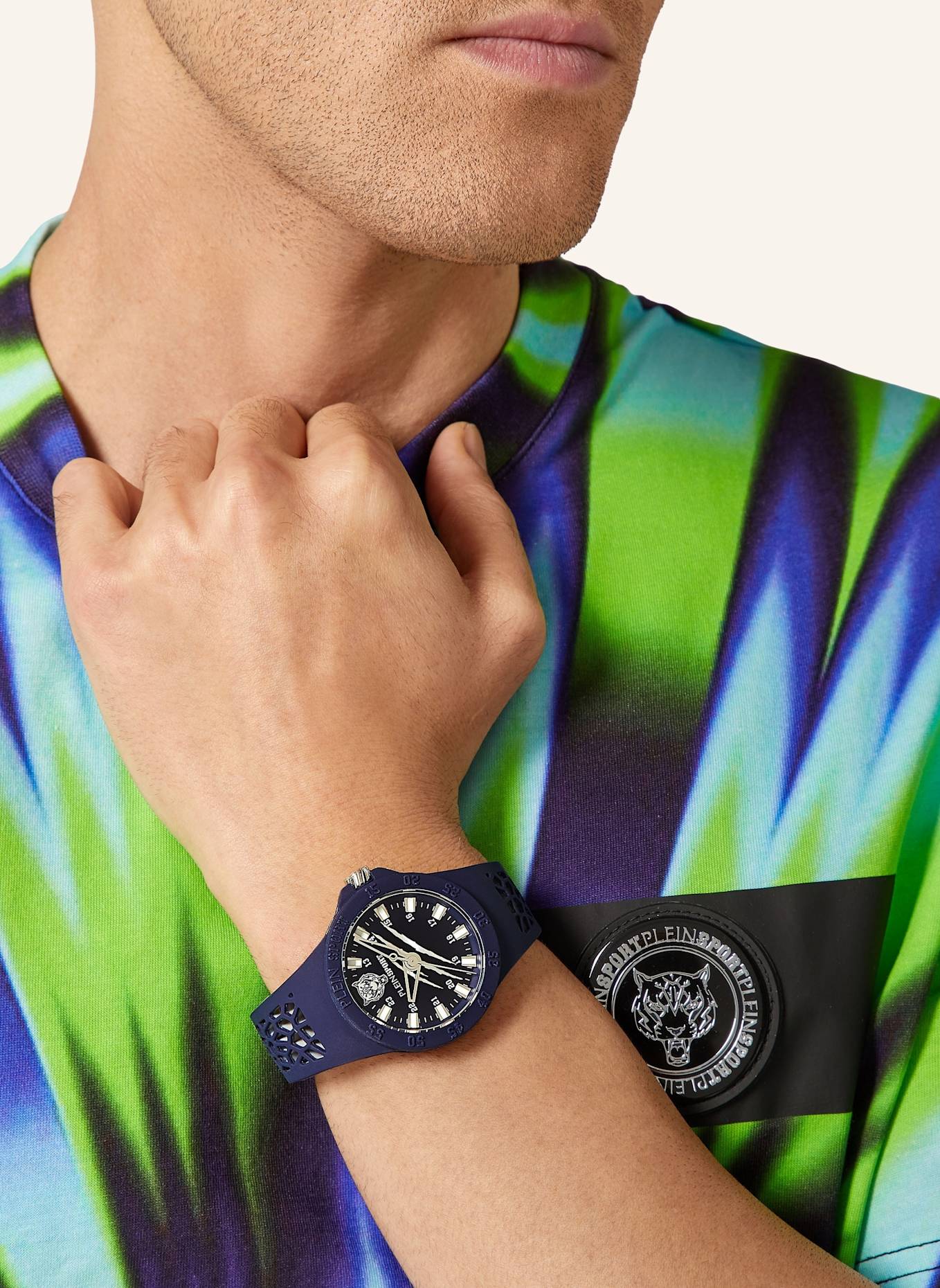 PLEIN SPORT Armbanduhr THUNDERSTORM: DUNKELBLAU