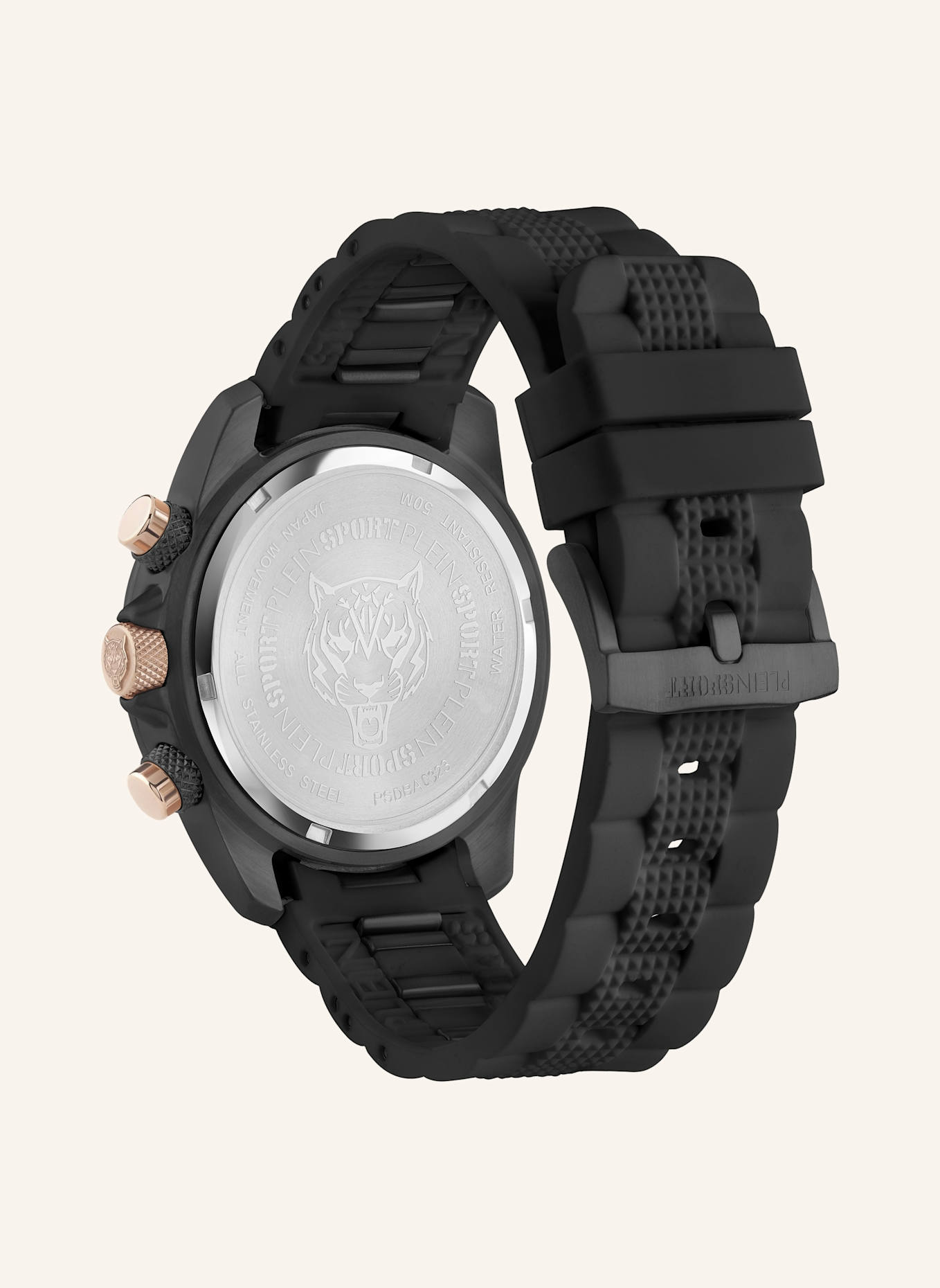 PLEIN SPORT Armbanduhr HURRICANE CHRONO: SCHWARZ
