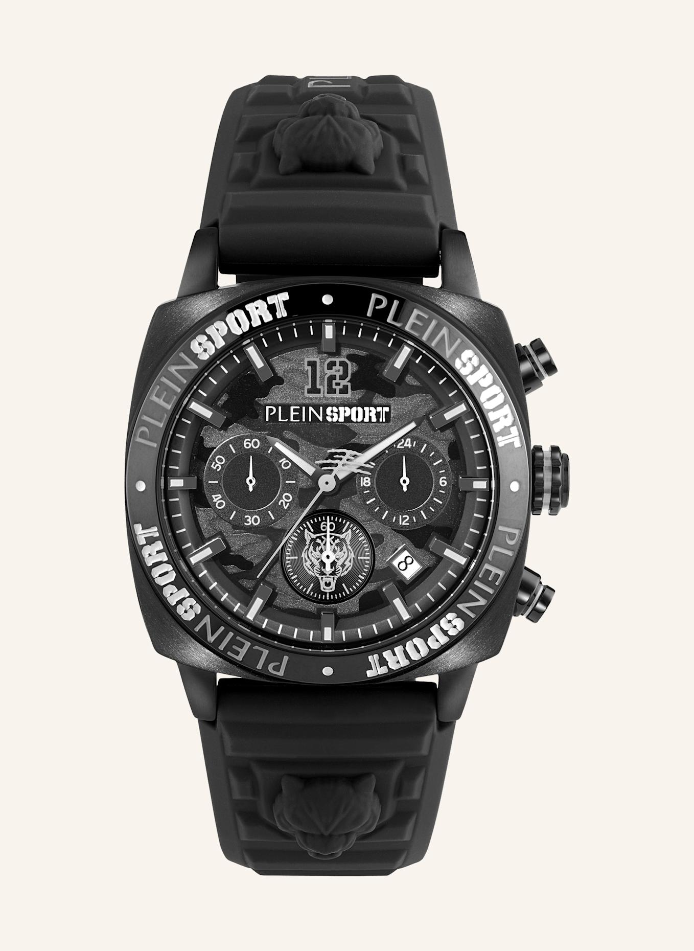 PLEIN SPORT Armbanduhr WILDCAT CHRONO: SCHWARZ