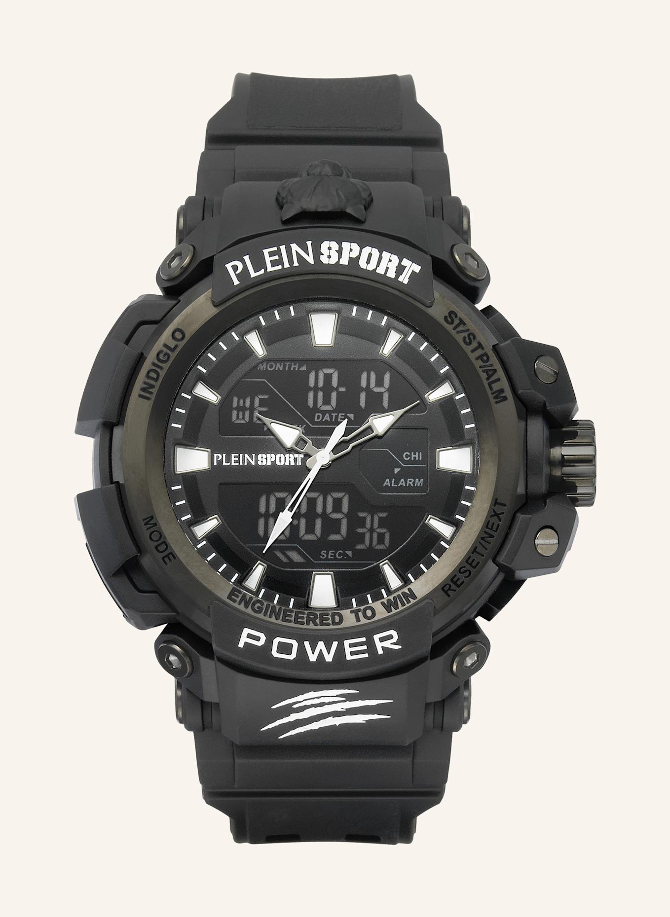 PLEIN SPORT Uhren COMBAT POWER: SCHWARZ