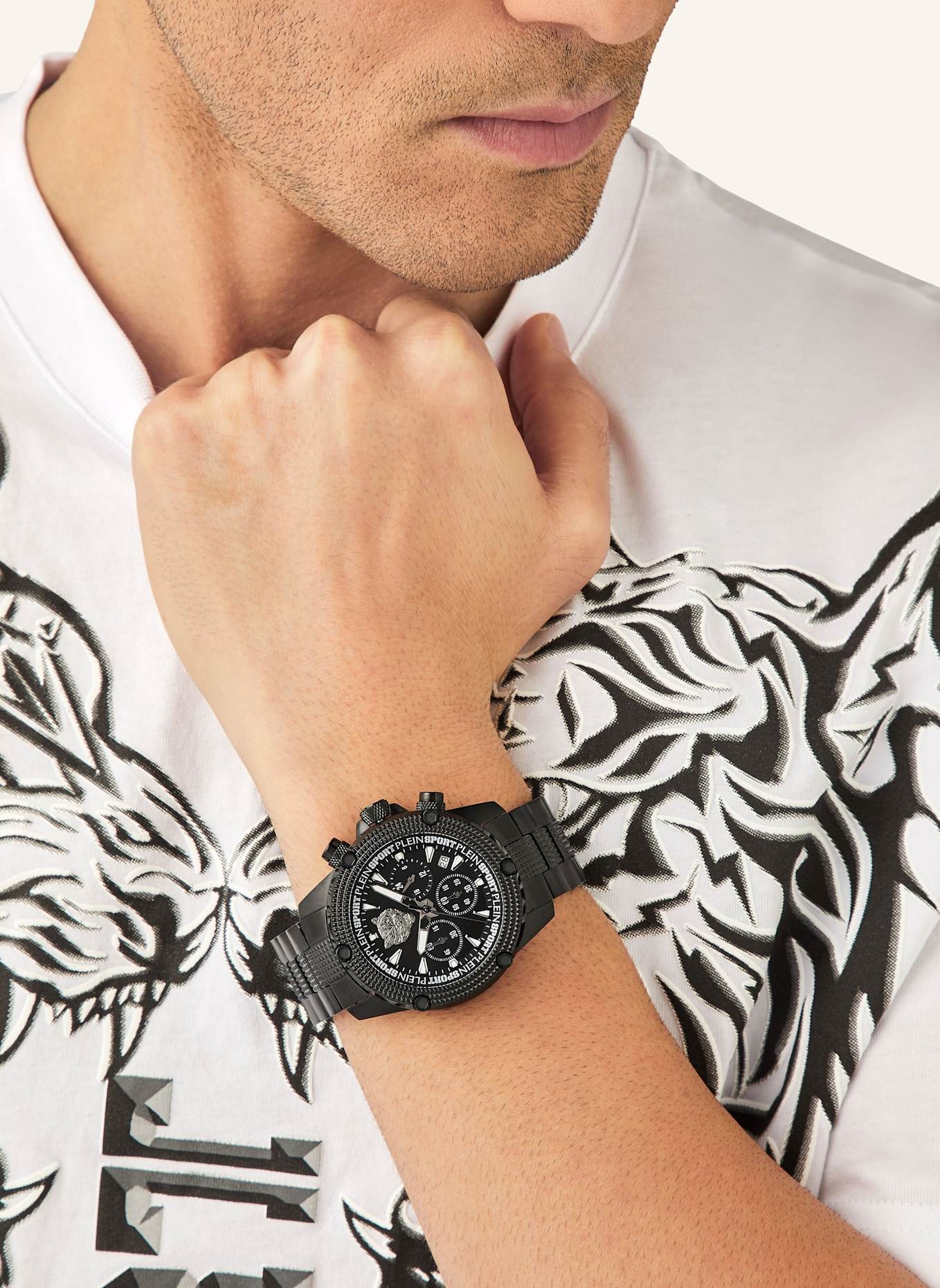 PLEIN SPORT Uhren HURRICANE CHRONO: SCHWARZ