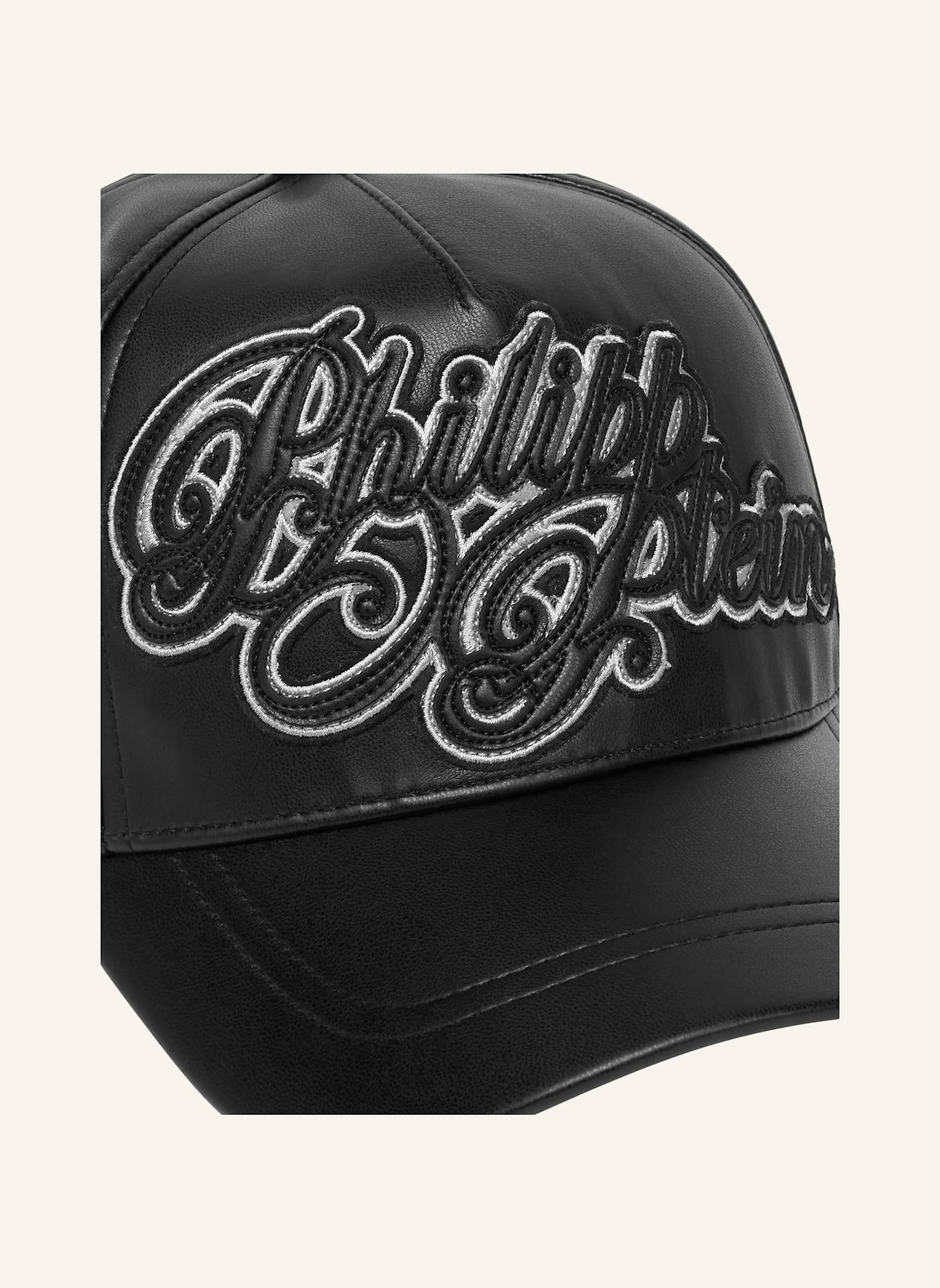 PHILIPP PLEIN Baseballkappe SIGNATURE: SCHWARZ