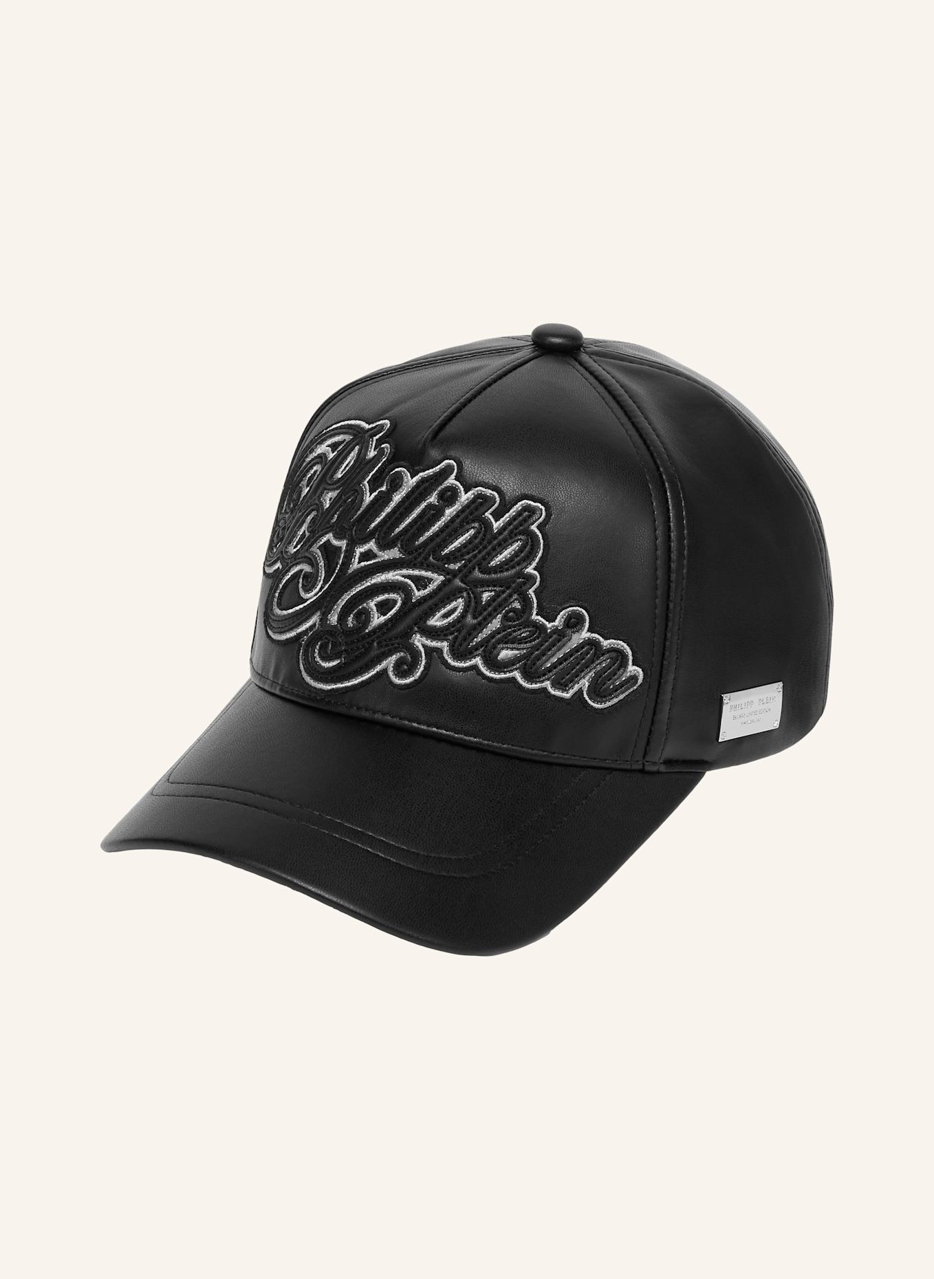 PHILIPP PLEIN Baseballkappe SIGNATURE: SCHWARZ