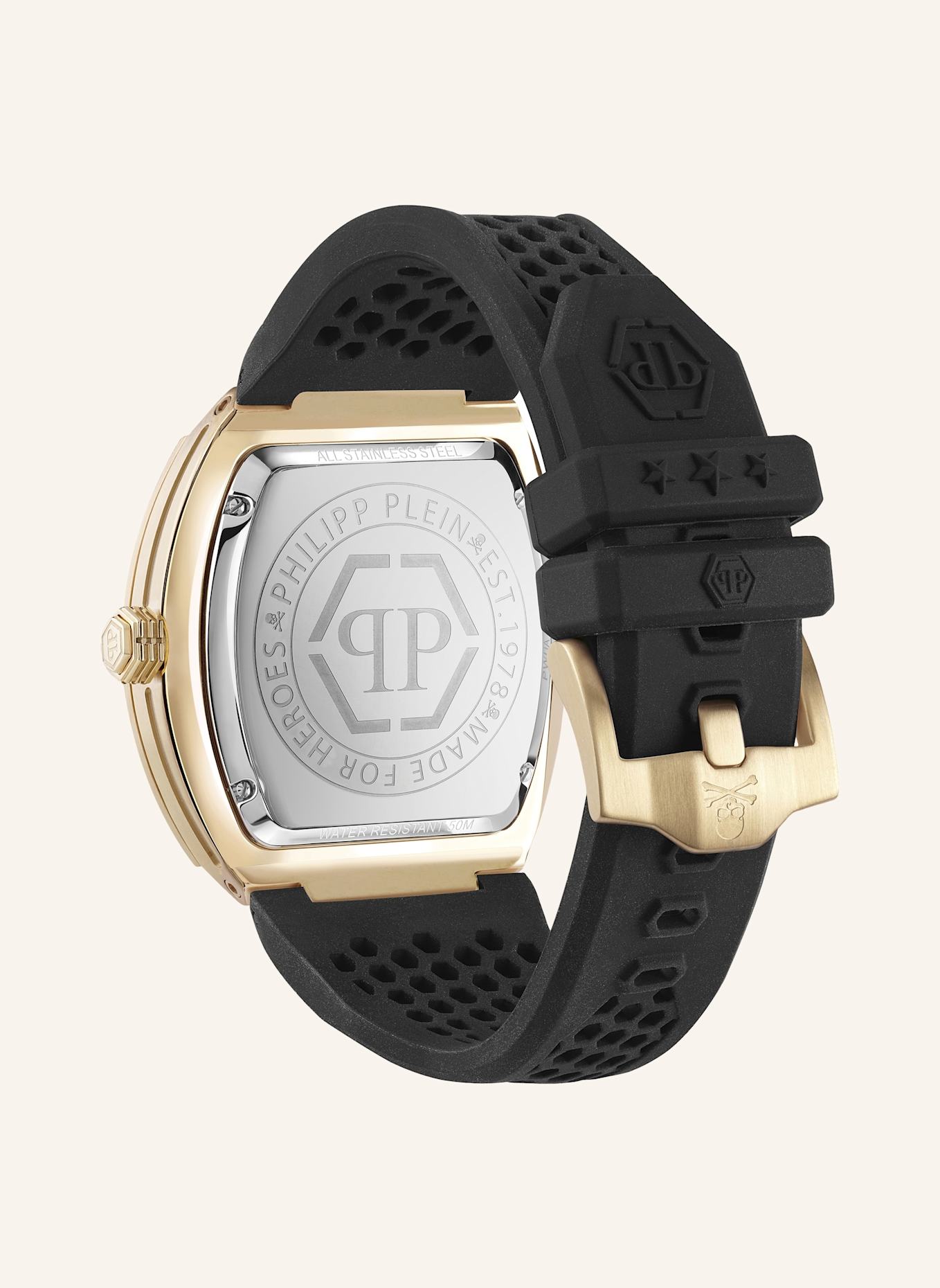 PHILIPP PLEIN Armbanduhr The Hexagon Phantom: SCHWARZ