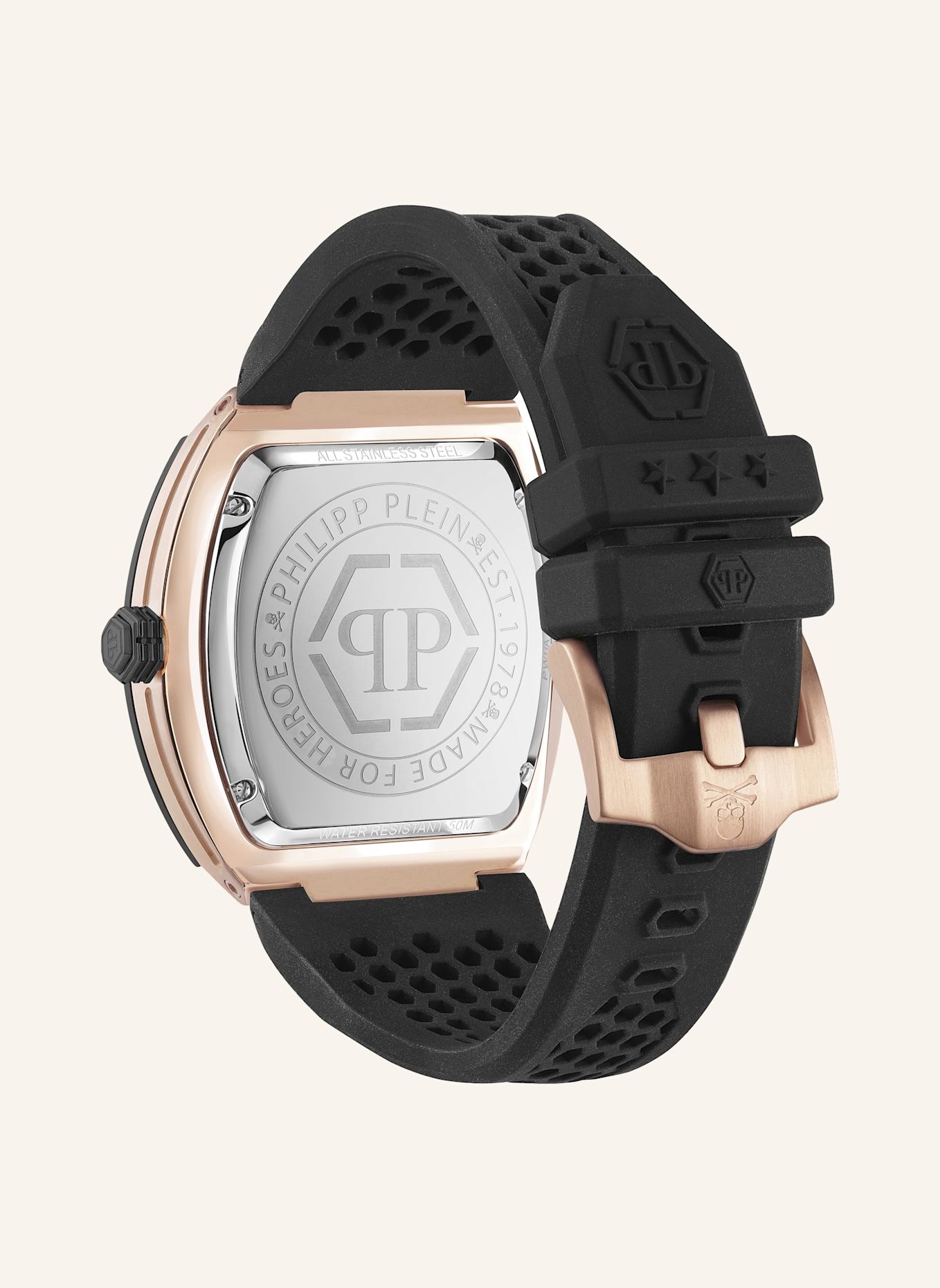 PHILIPP PLEIN Armbanduhr The Hexagon Phantom: SCHWARZ