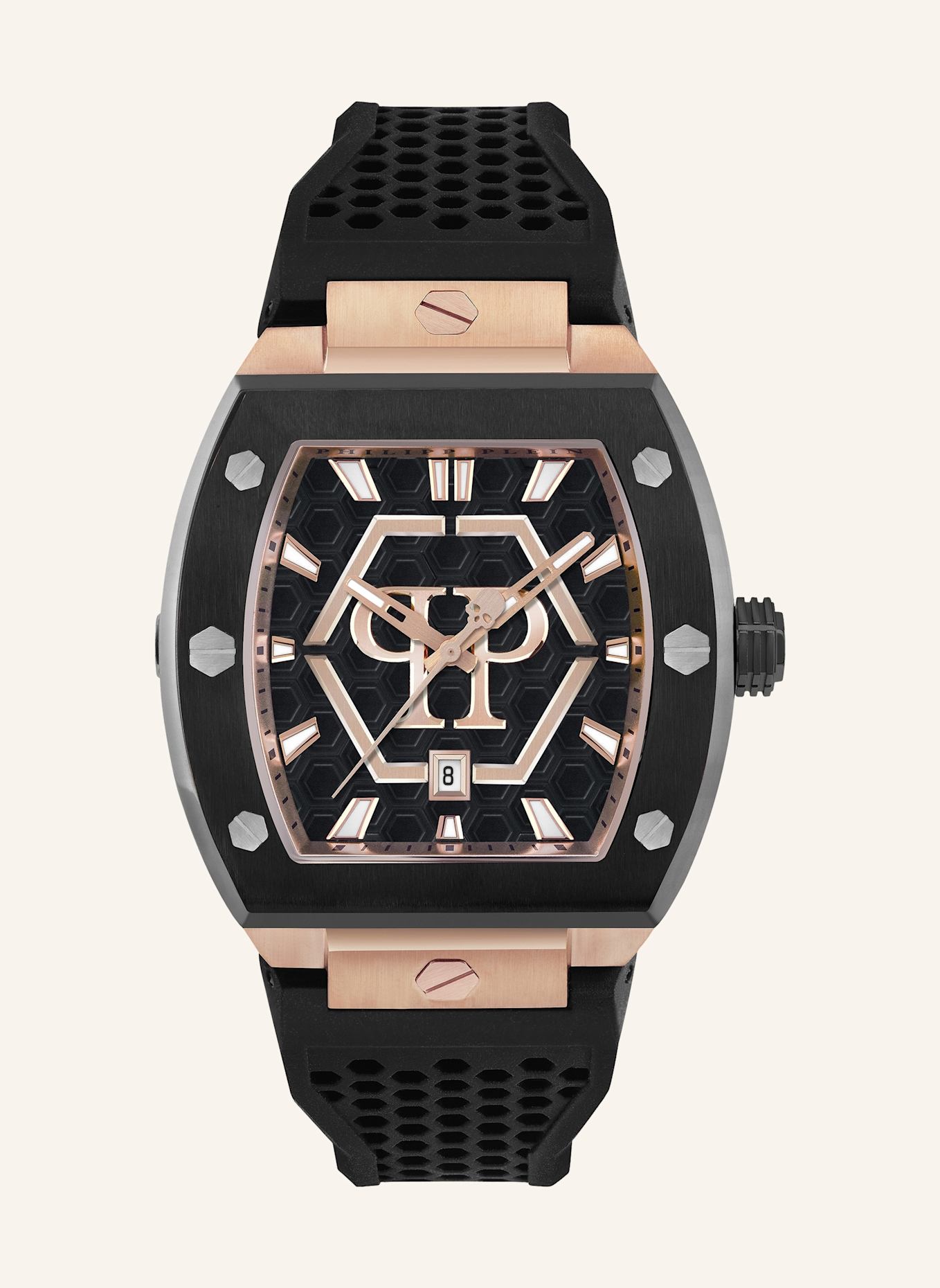 PHILIPP PLEIN Armbanduhr The Hexagon Phantom: SCHWARZ
