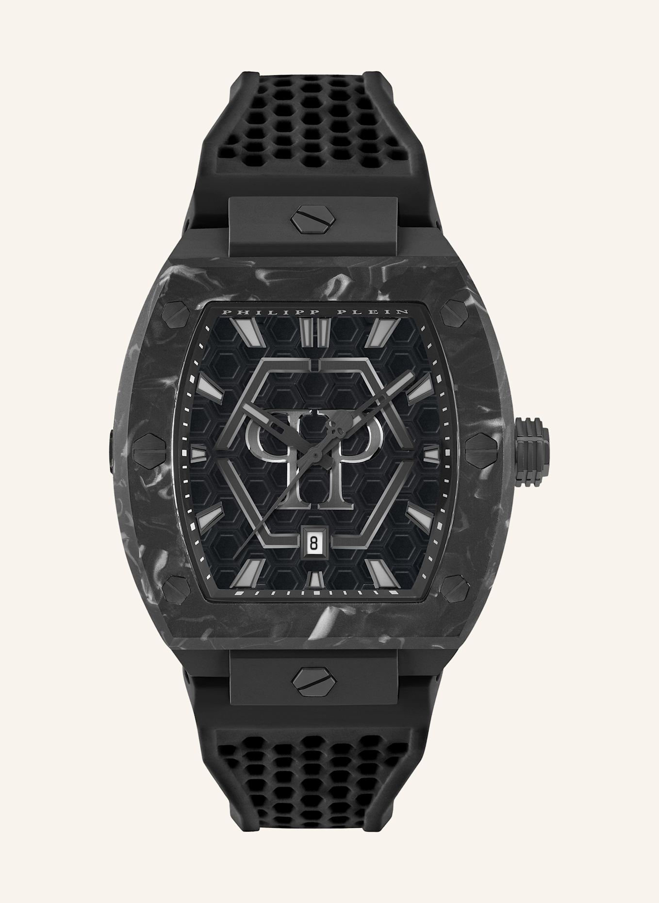 PHILIPP PLEIN Armbanduhr The Hexagon Phantom: SCHWARZ