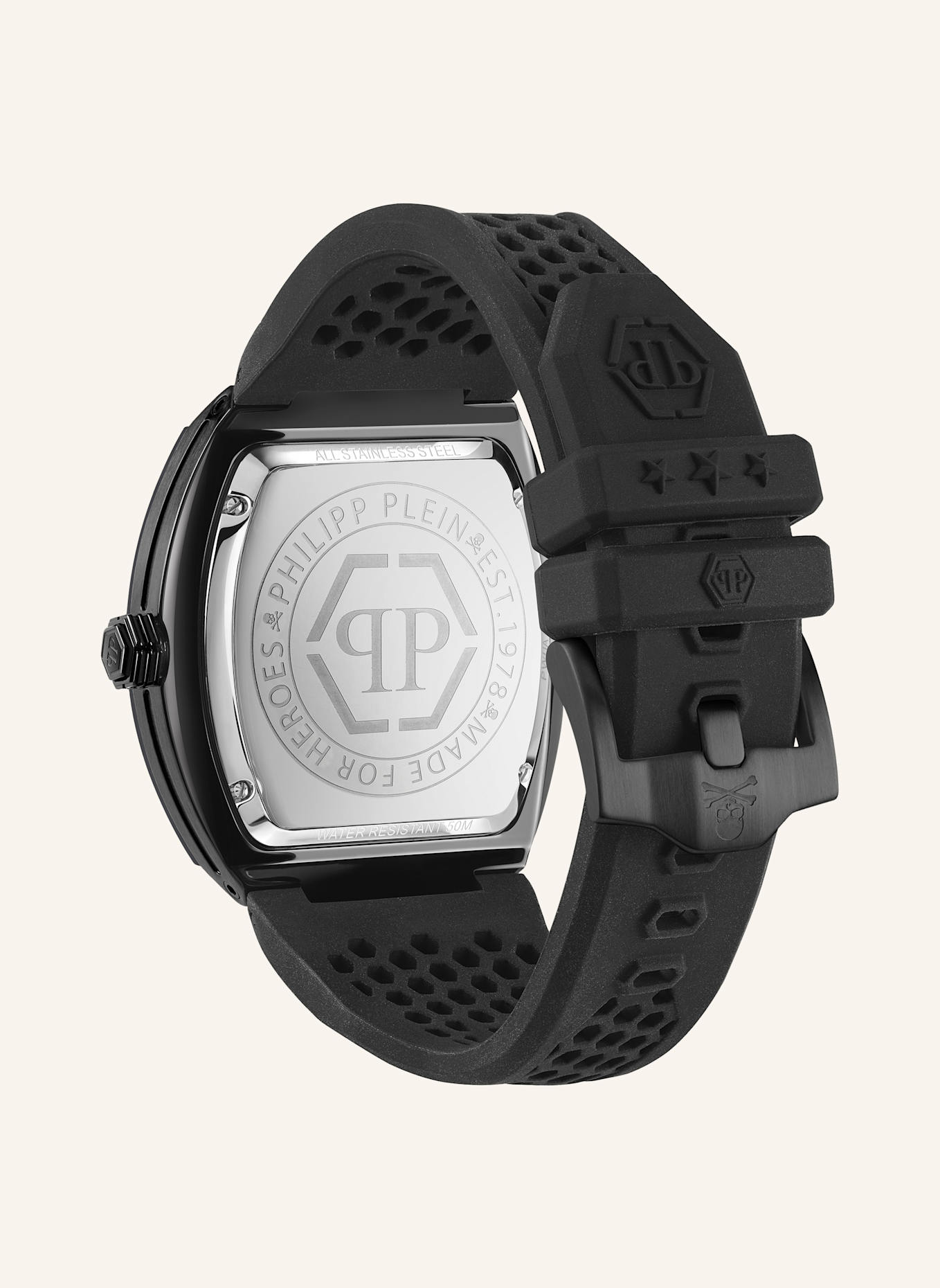 PHILIPP PLEIN Armbanduhr The Hexagon Phantom: SCHWARZ