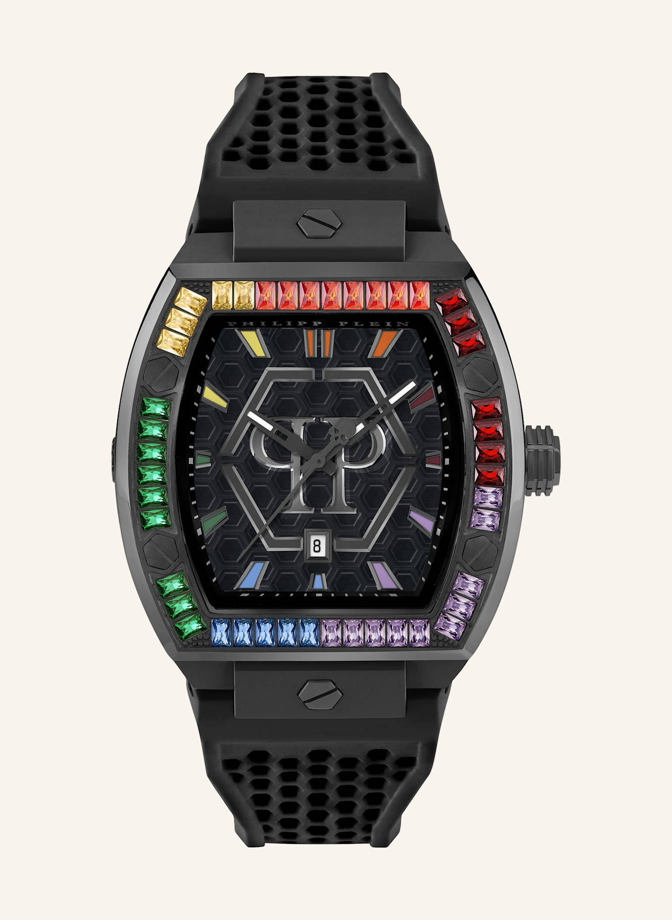 PHILIPP PLEIN Armbanduhr The Hexagon Phantom: SCHWARZ