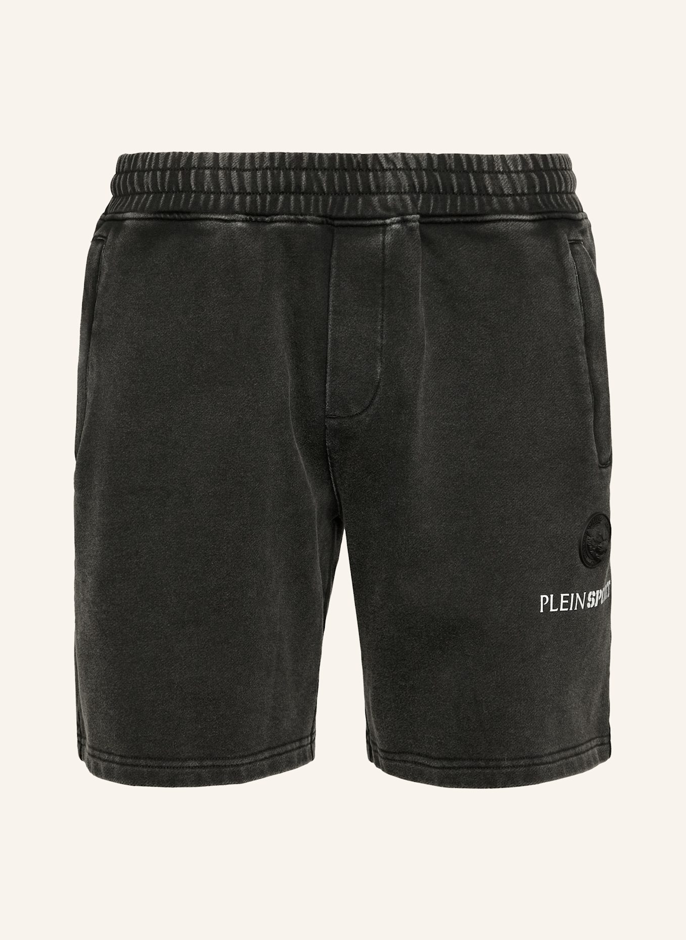 PLEIN SPORT Jogging-Shorts: SCHWARZ