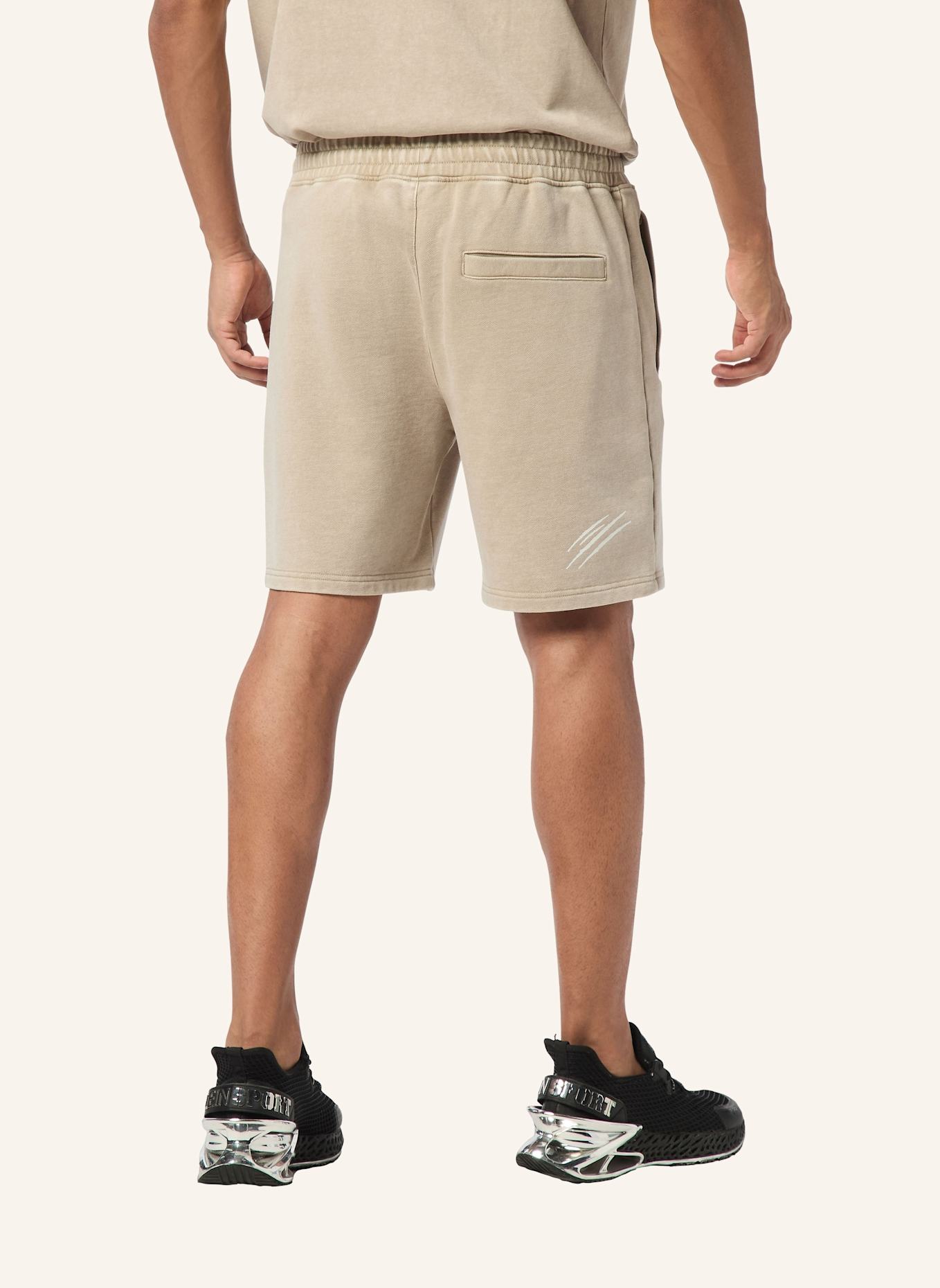 PLEIN SPORT Jogging-Shorts: BEIGE
