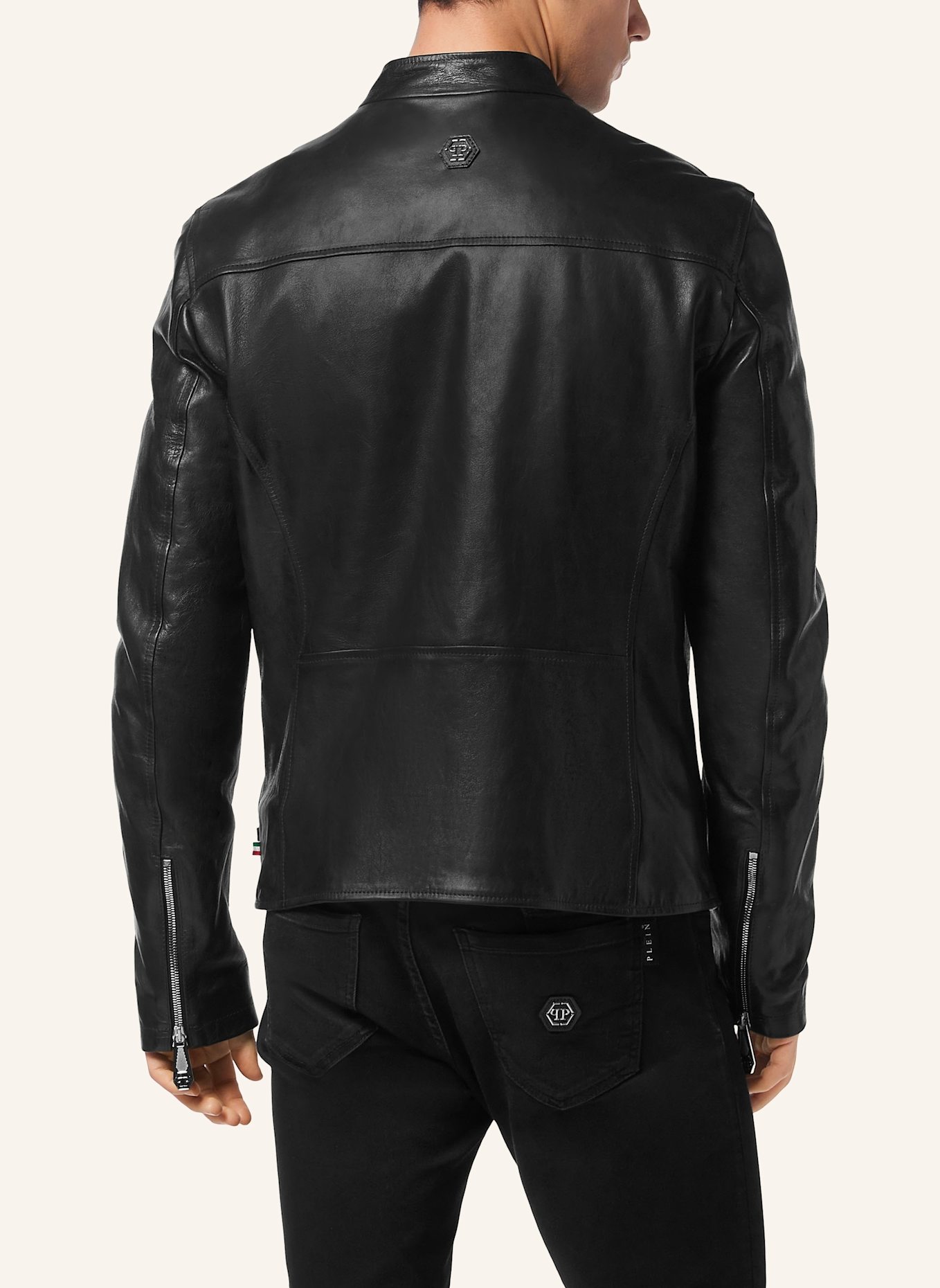 PHILIPP PLEIN PHILIPP PLEIN Lederjacke: SCHWARZ