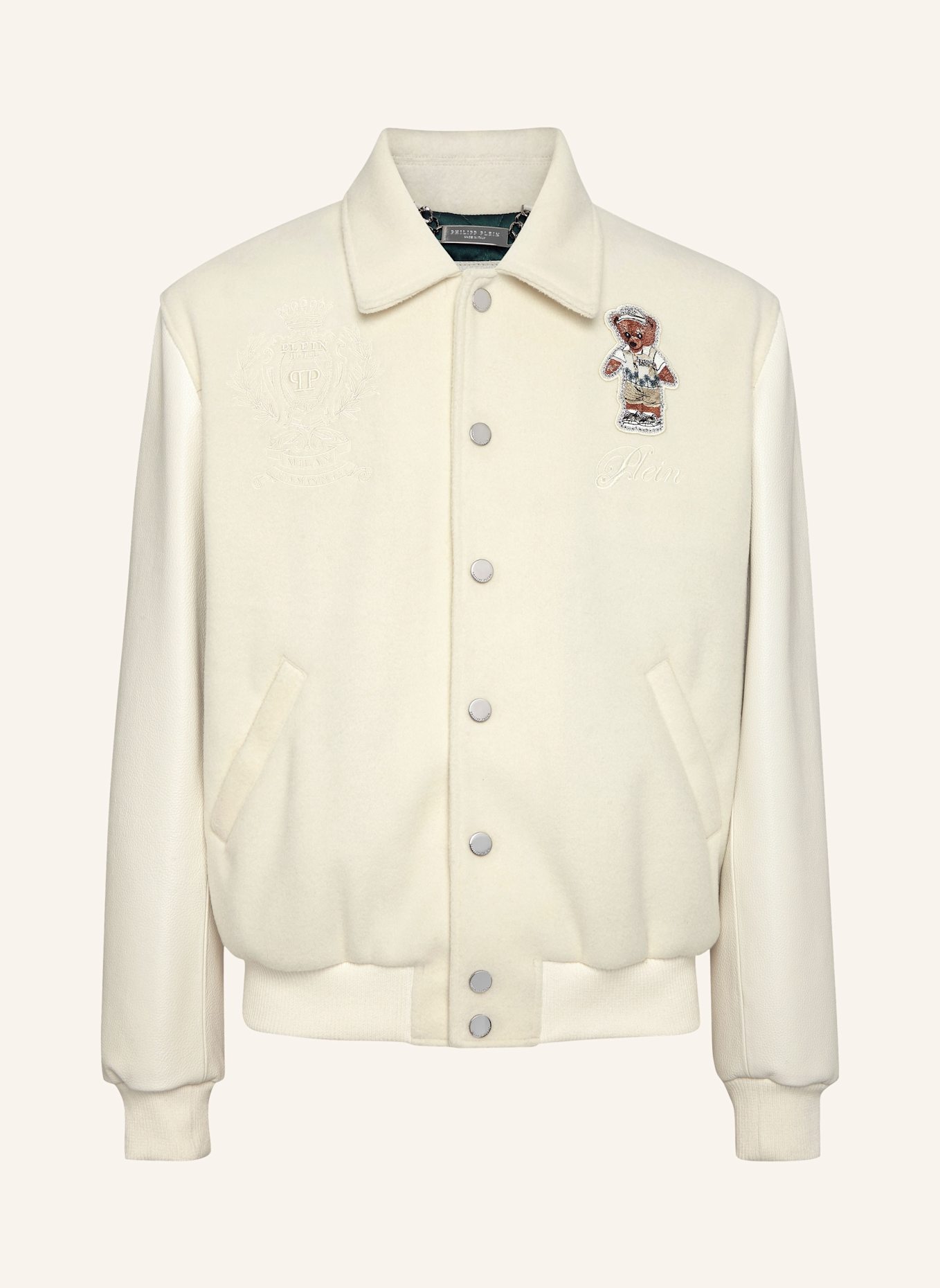 PHILIPP PLEIN PHILIPP PLEIN Lederblouson TEDDY: SCHWARZ