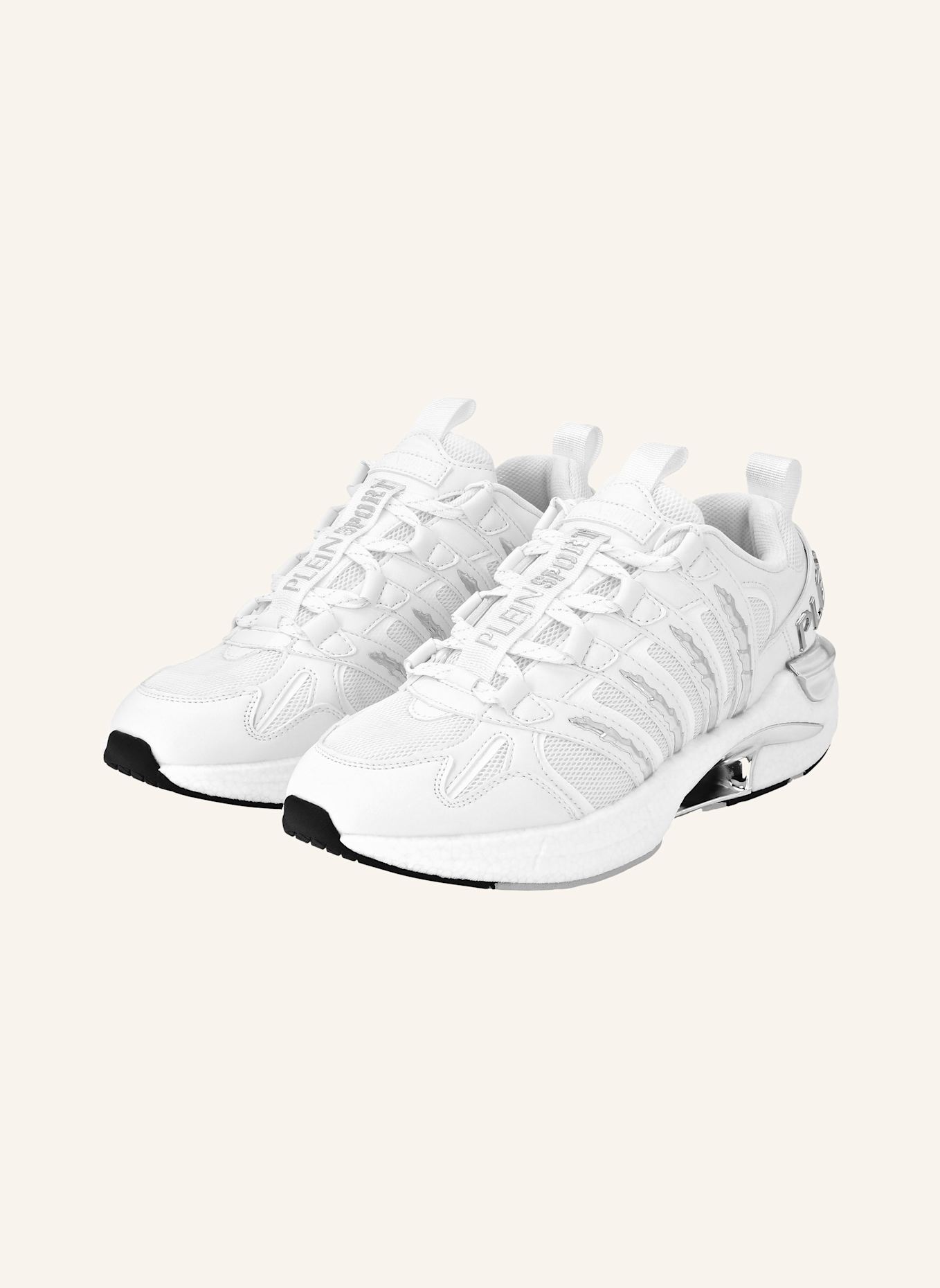 PLEIN SPORT Lo-Top Turnschuhe: WEISS