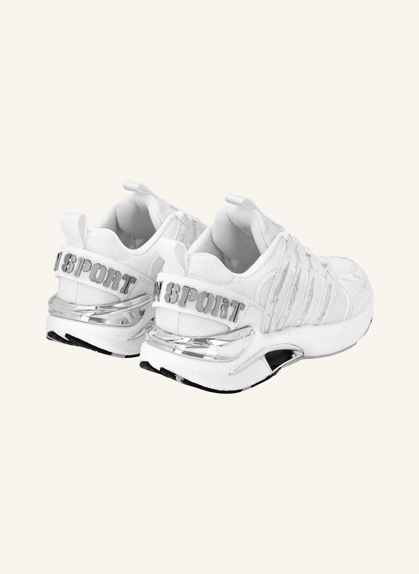 PLEIN SPORT Lo-Top Turnschuhe: WEISS