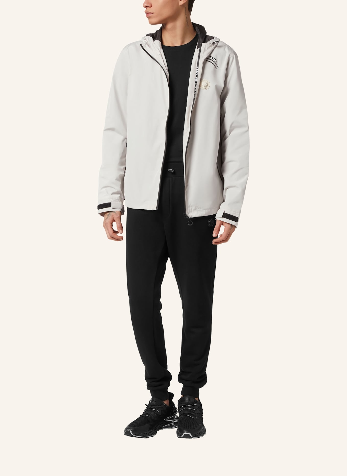 PLEIN SPORT Windbreaker: BEIGE