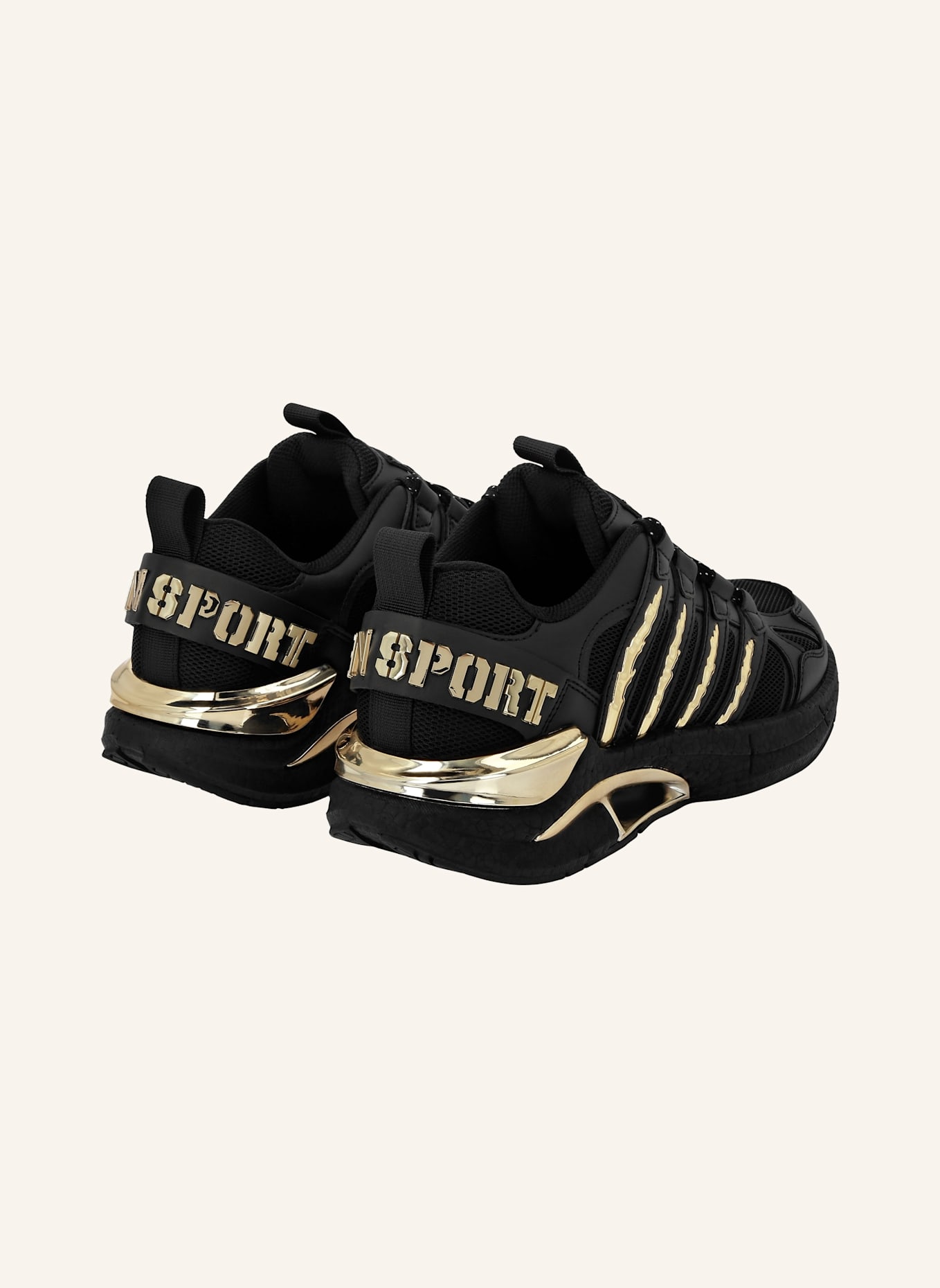 PLEIN SPORT Lo-Top Turnschuhe: SCHWARZ