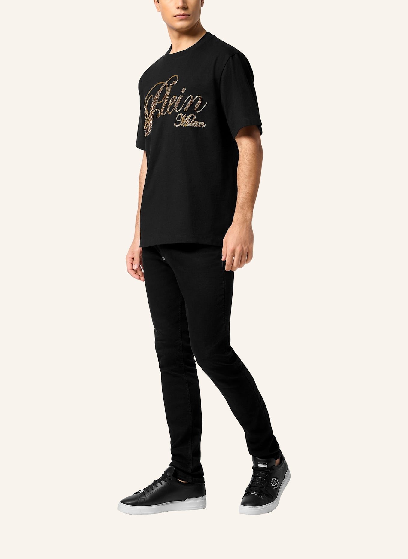 PHILIPP PLEIN PHILIPP PLEIN T-Shirt: SCHWARZ