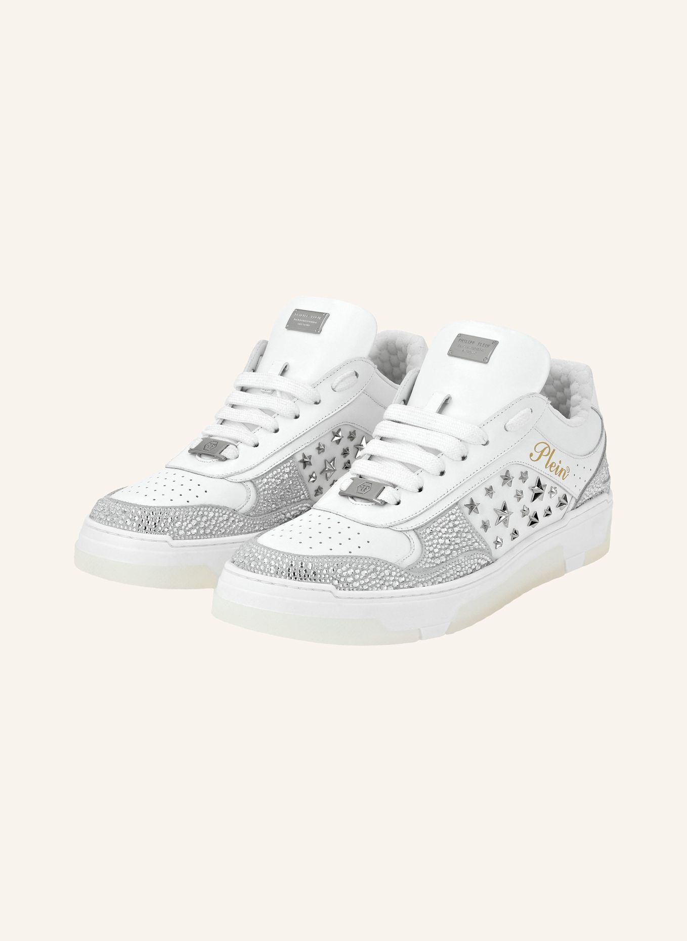 PHILIPP PLEIN Lo-Top Turnschuhe: WEISS
