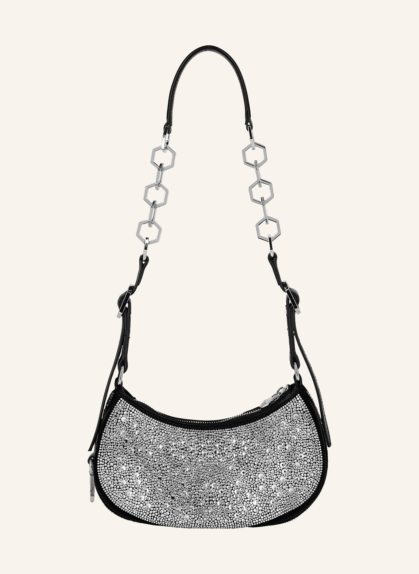 PHILIPP PLEIN Schultertasche: SCHWARZ