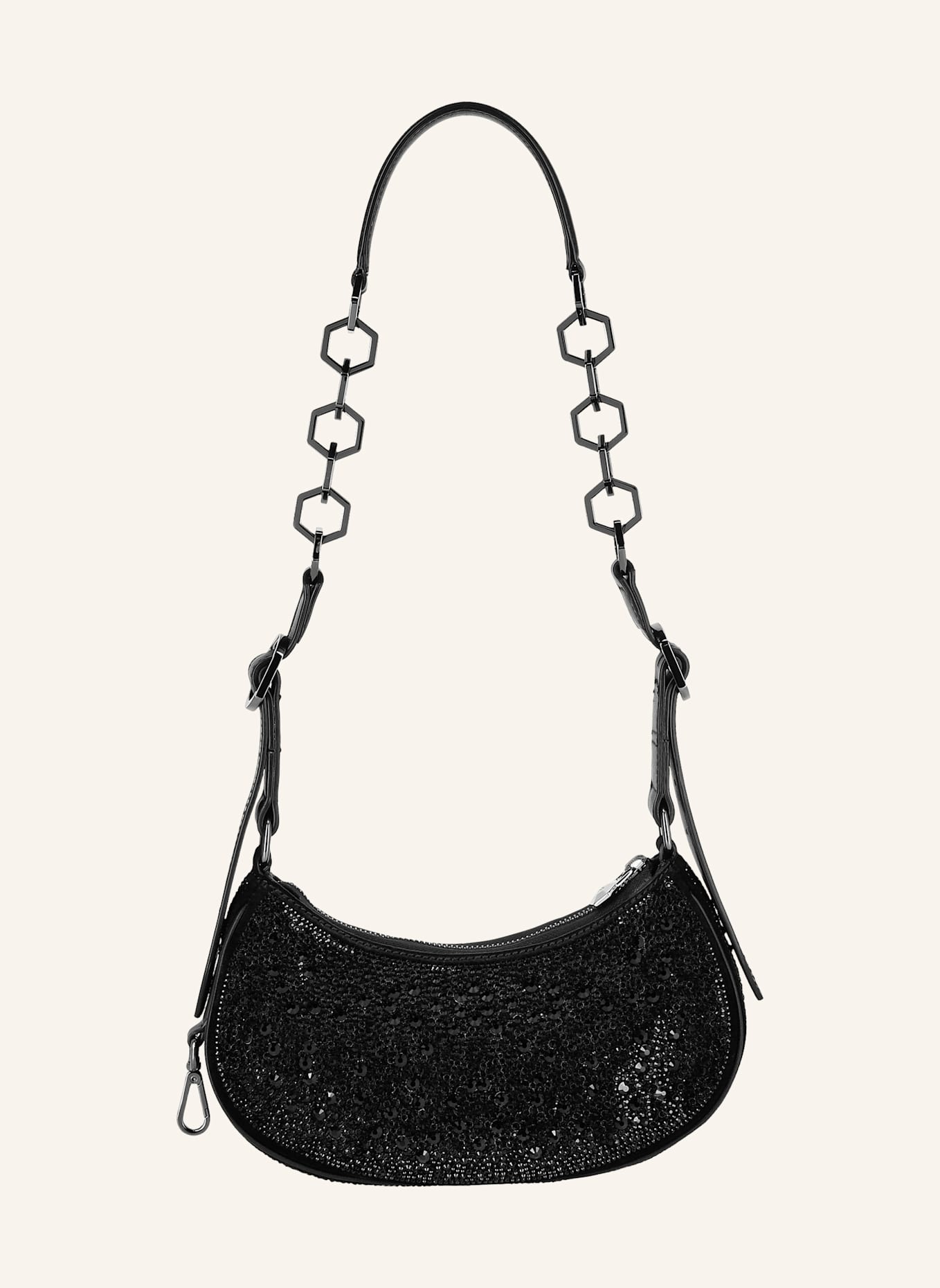 PHILIPP PLEIN Schultertasche: SCHWARZ