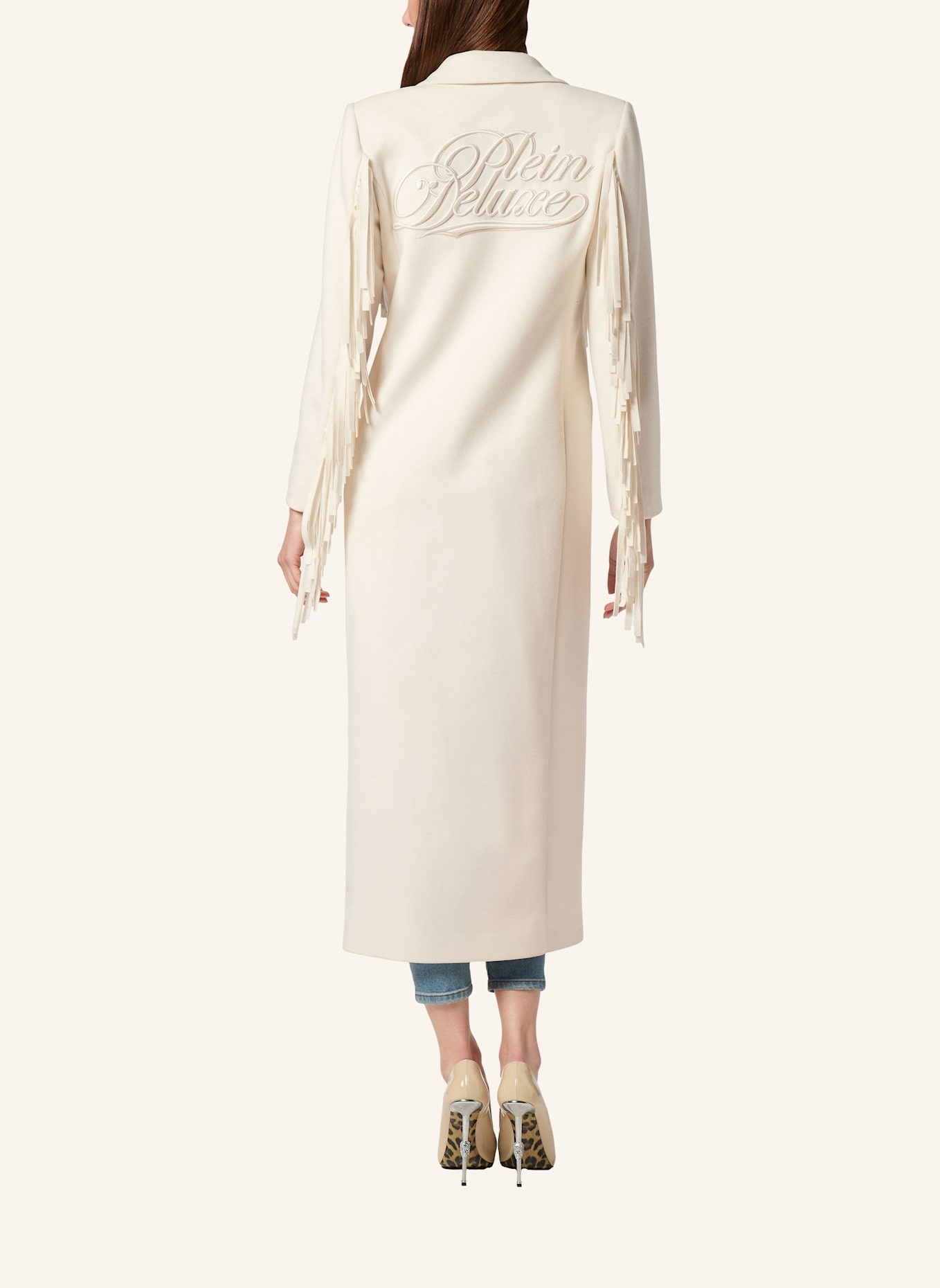 PHILIPP PLEIN COAT LONG: SCHWARZ