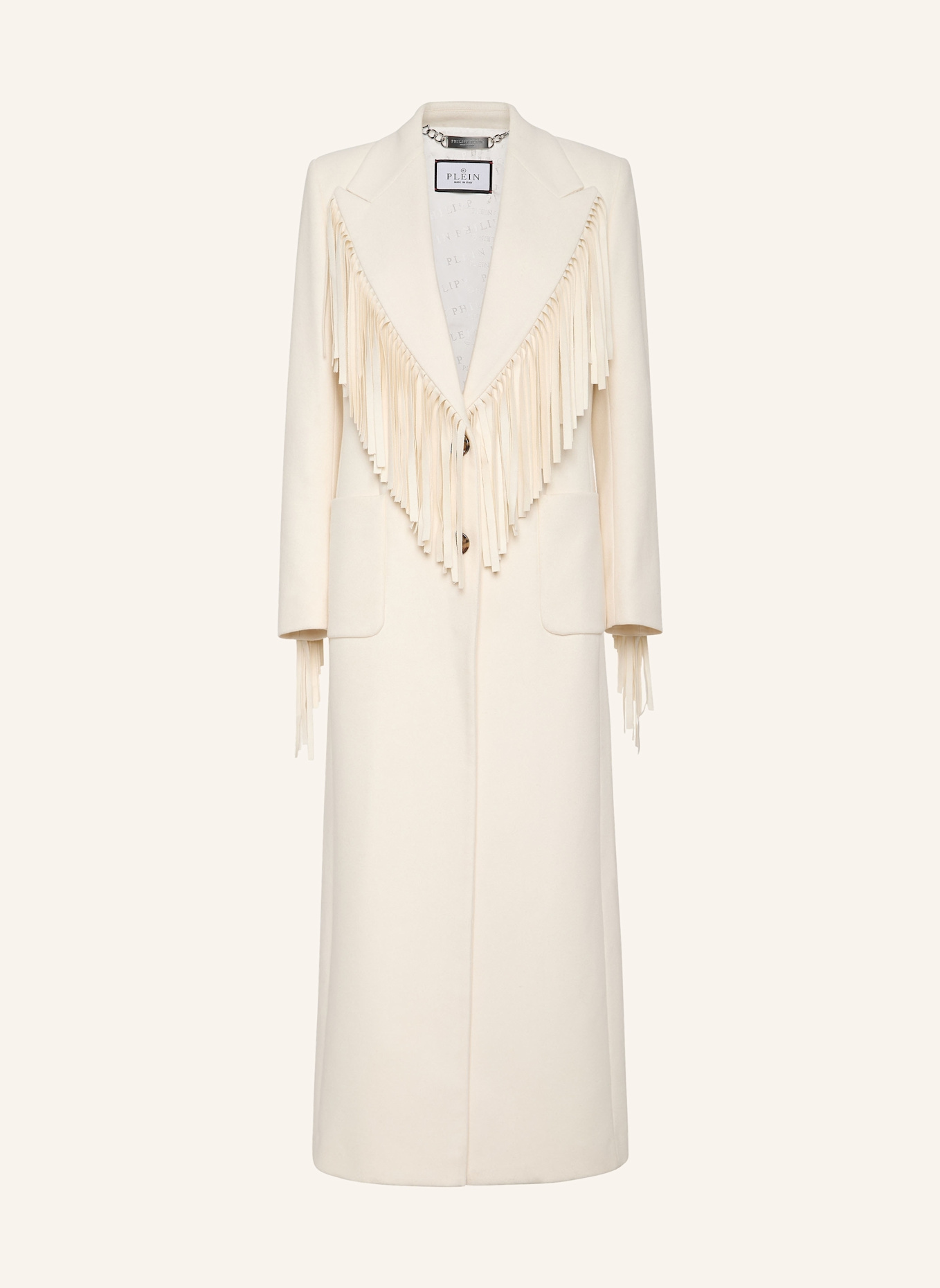 PHILIPP PLEIN COAT LONG: SCHWARZ